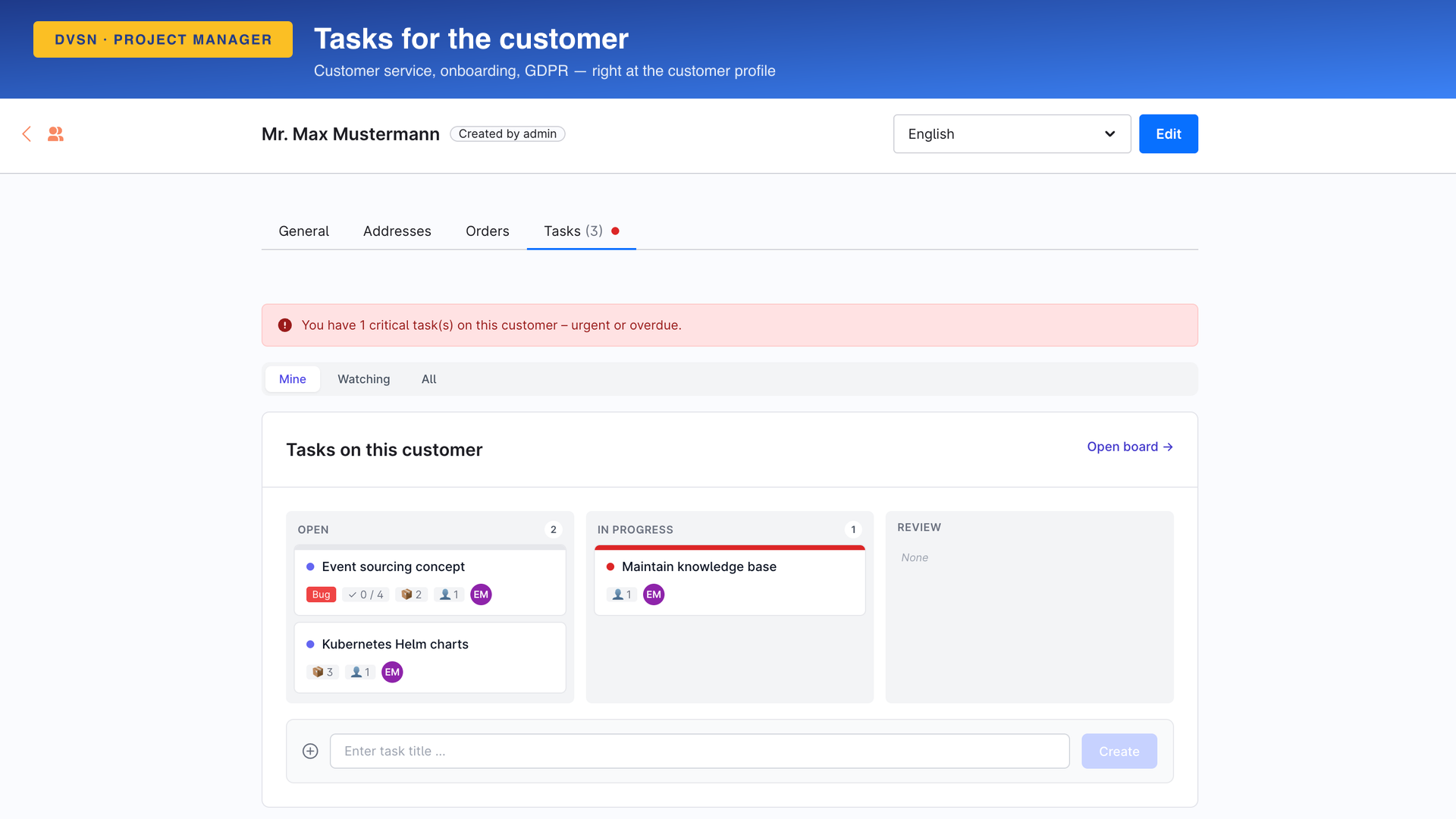 DvsnProjectManager