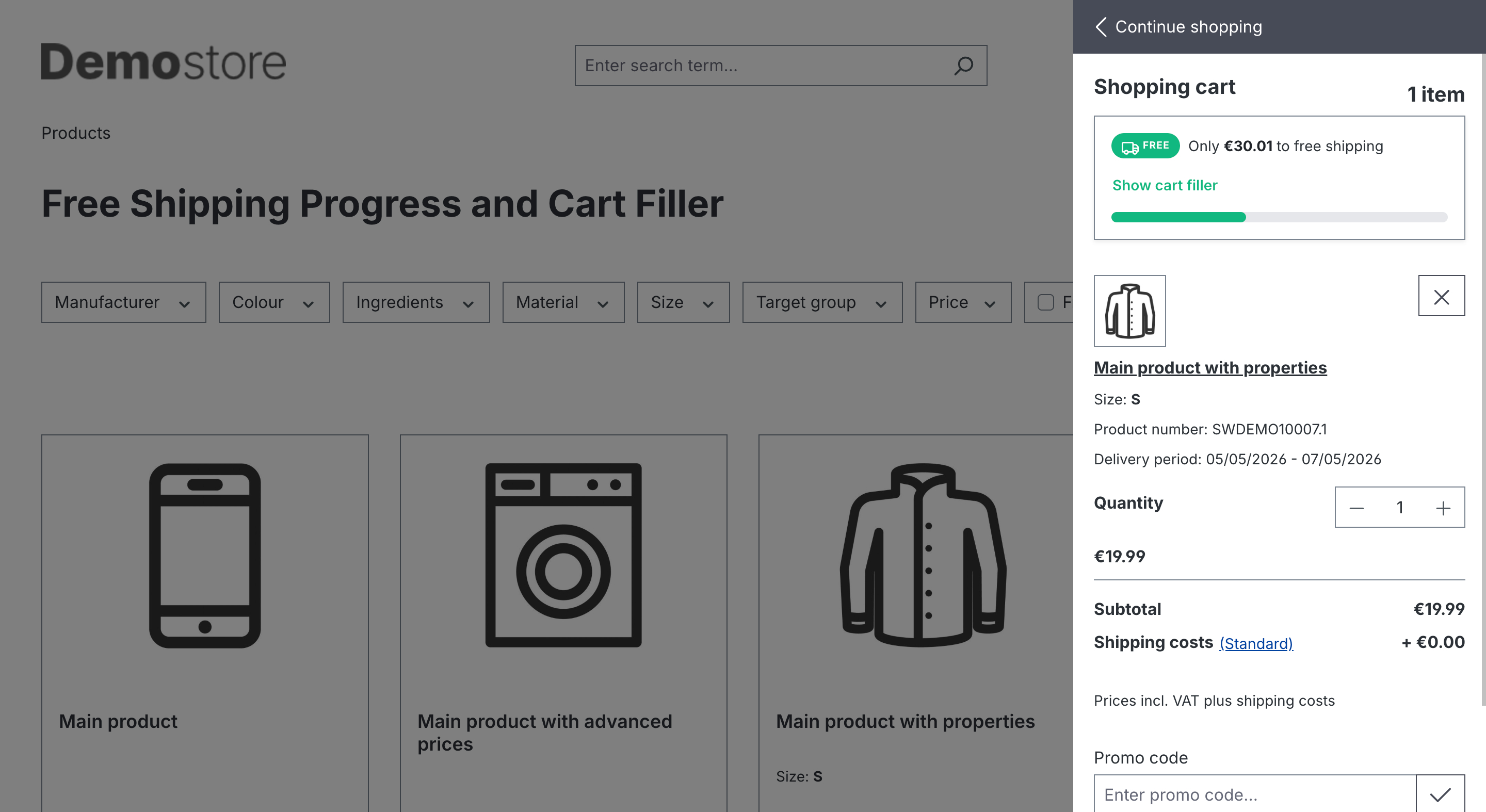 ShopStudioFreeShippingProgressAndCartFiller