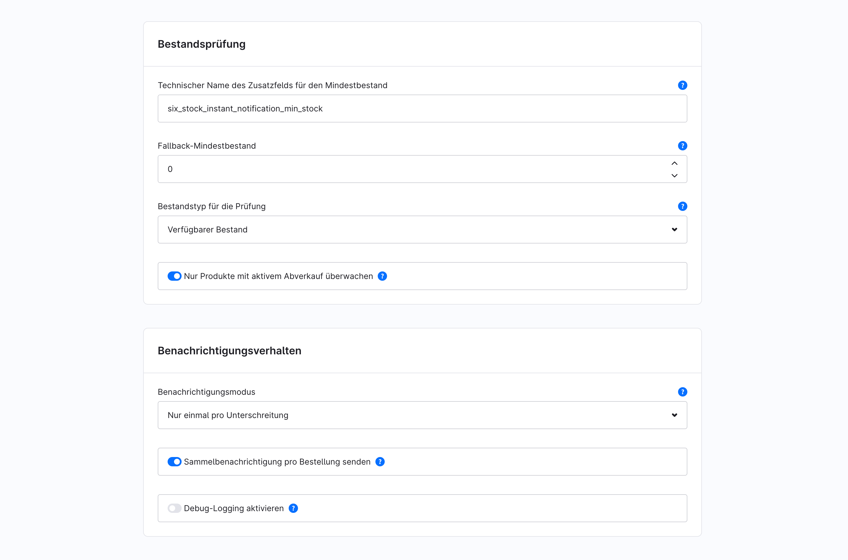 SixStockInstantNotification