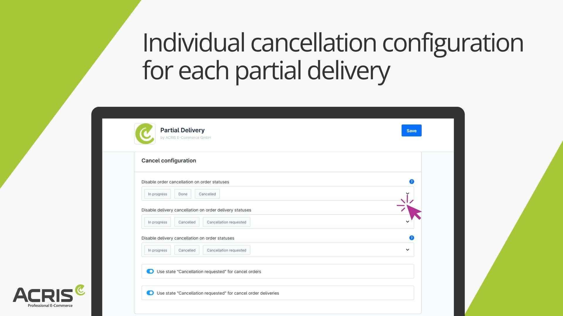 AcrisPartialDeliveryCS