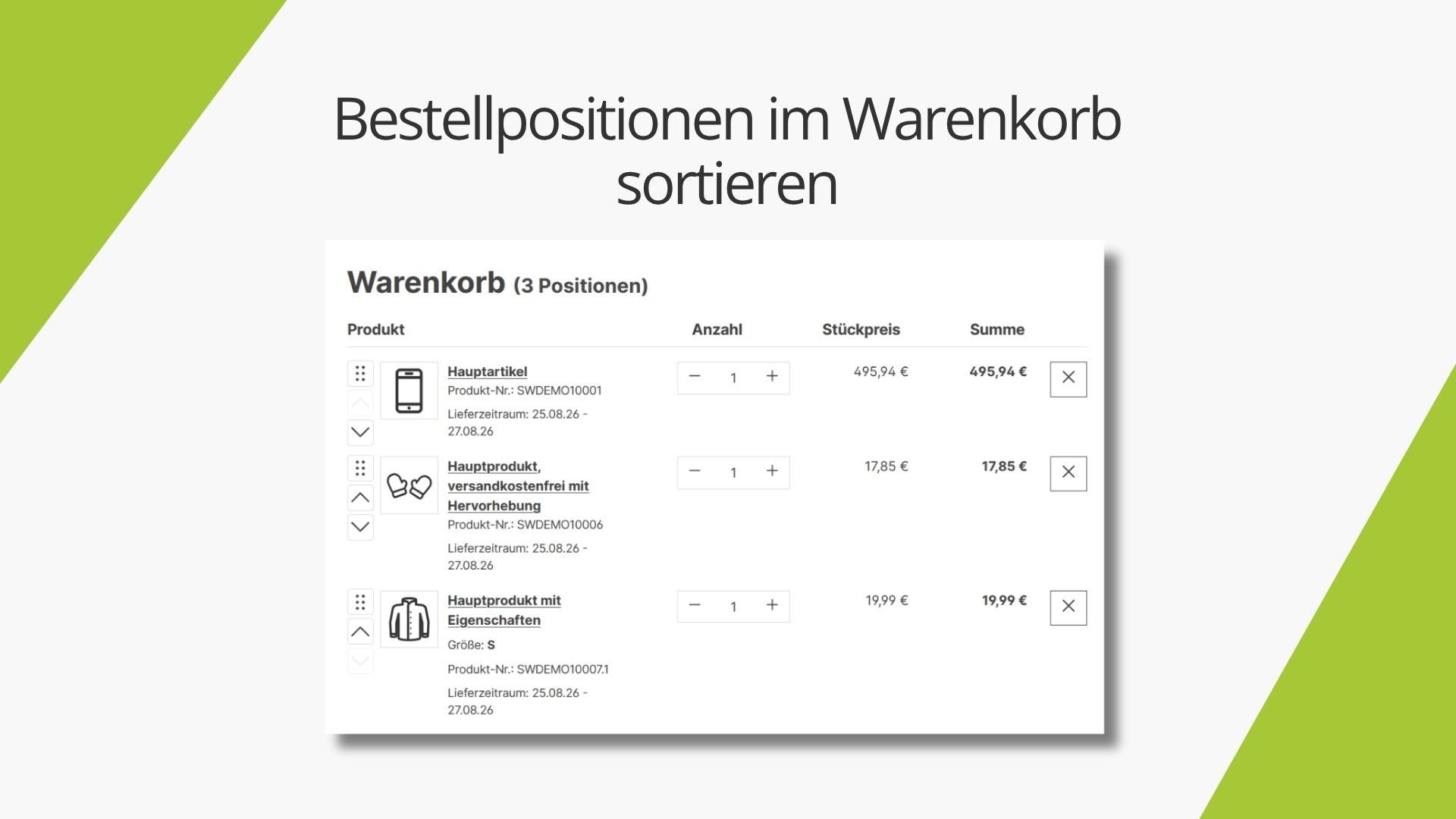 AcrisOrderLineItemSortingCS