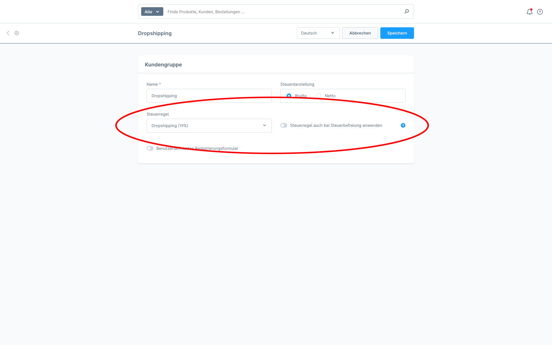 MelomCustomerGroupTax