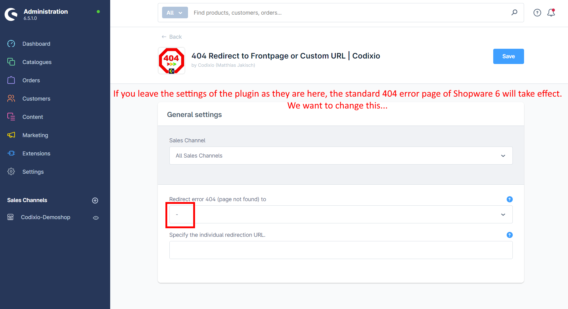CodixioReDirect404ToApp