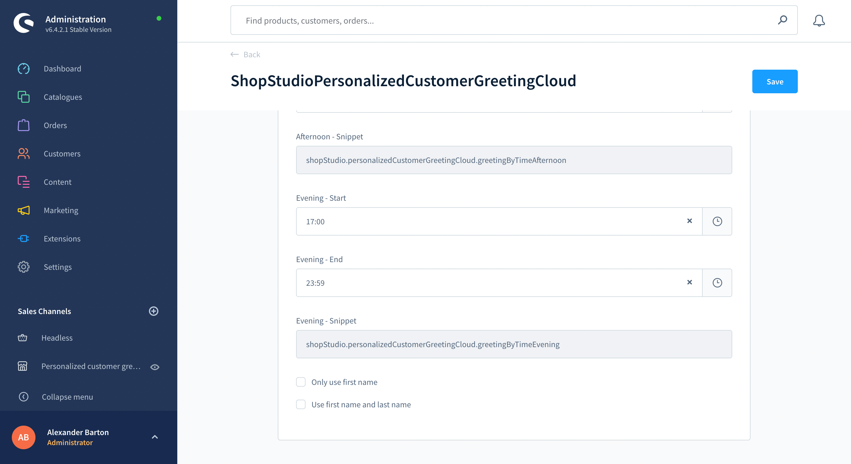 ShopStudioPersonalizedCustomerGreetingCloud