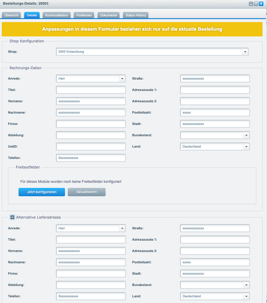 AlmAnonymizeCustomer
