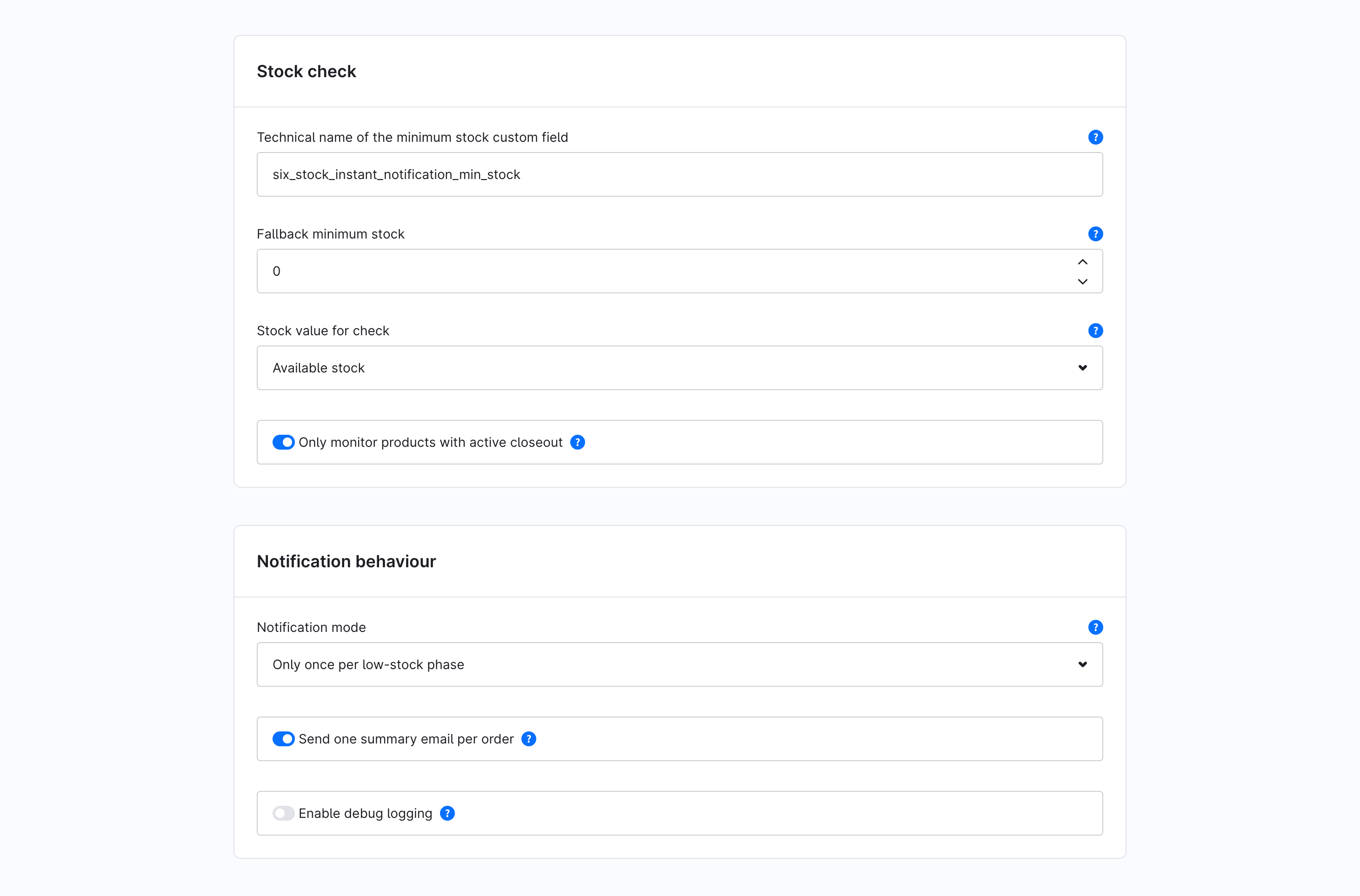 SixStockInstantNotification