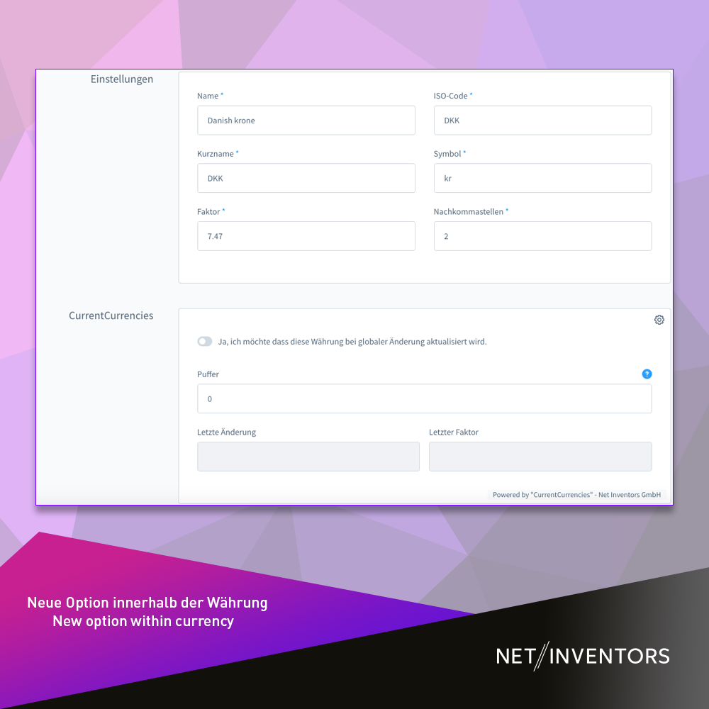 NetiNextCurrentCurrencies
