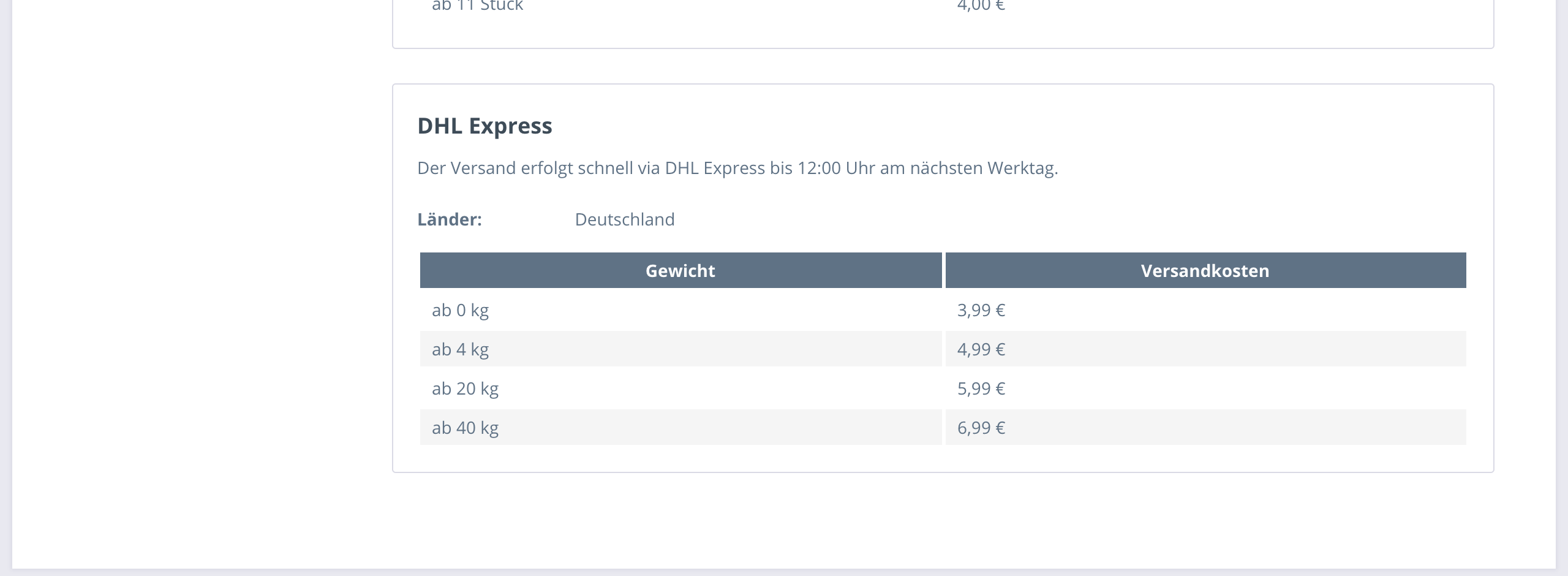 DvsnShippingTable