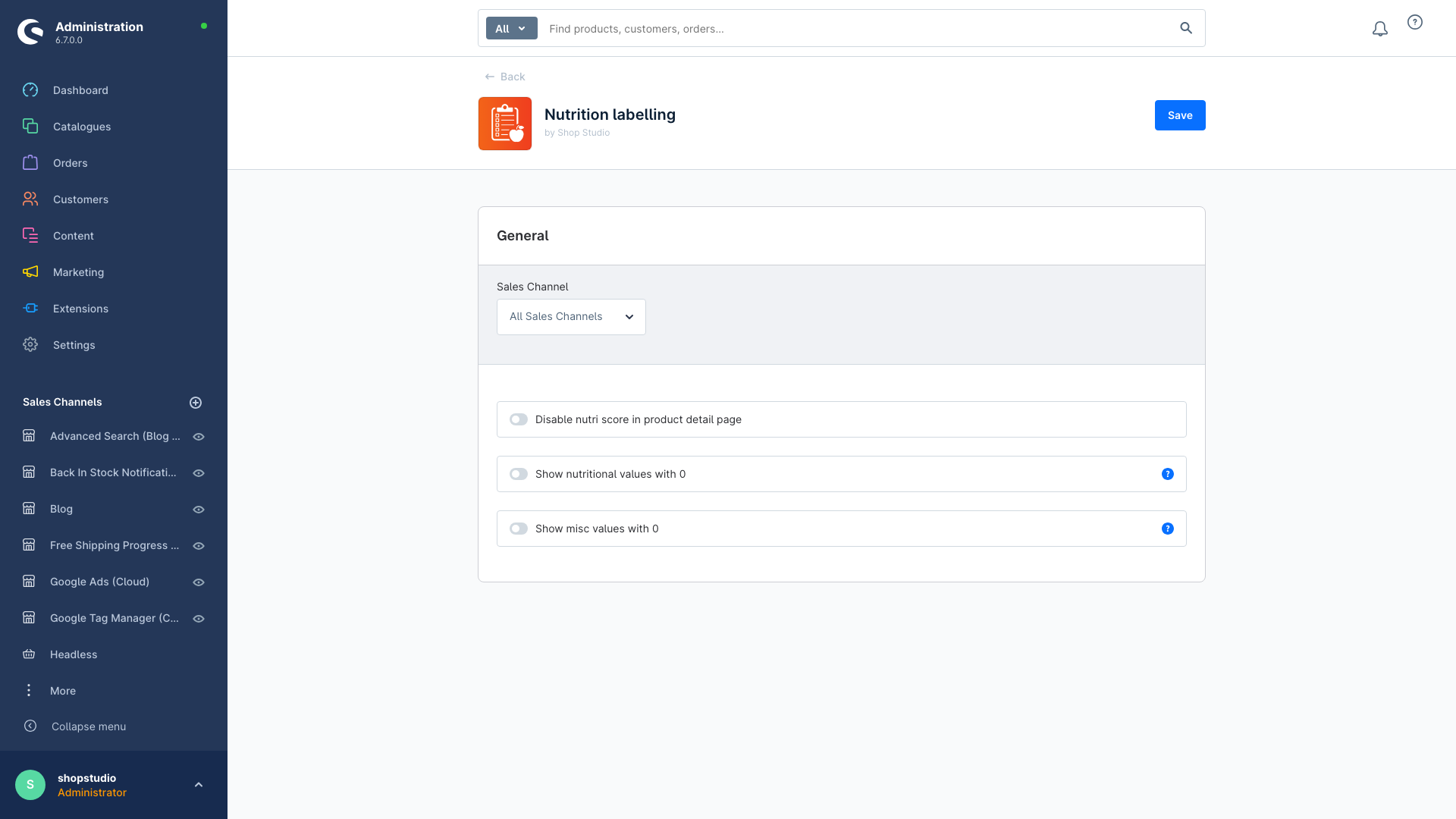 ShopStudioNutritionLabellingCloud