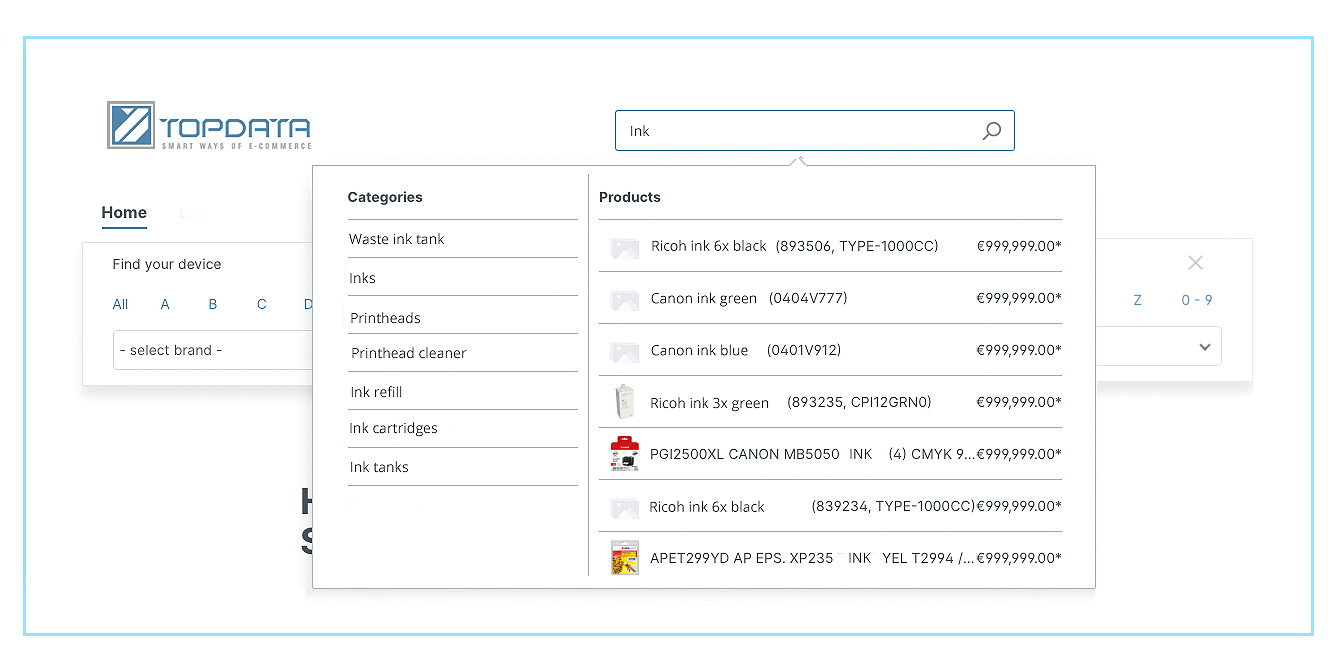 TopdataCategorySearchSW6