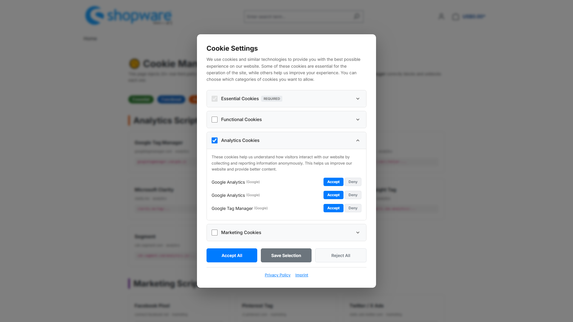 WeedesignCookieManager