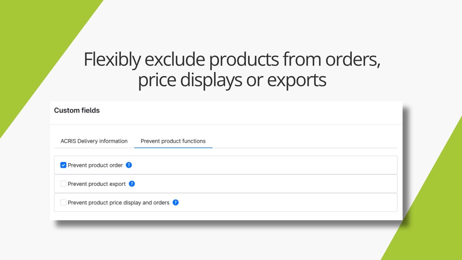 AcrisPreventProductOrderCS