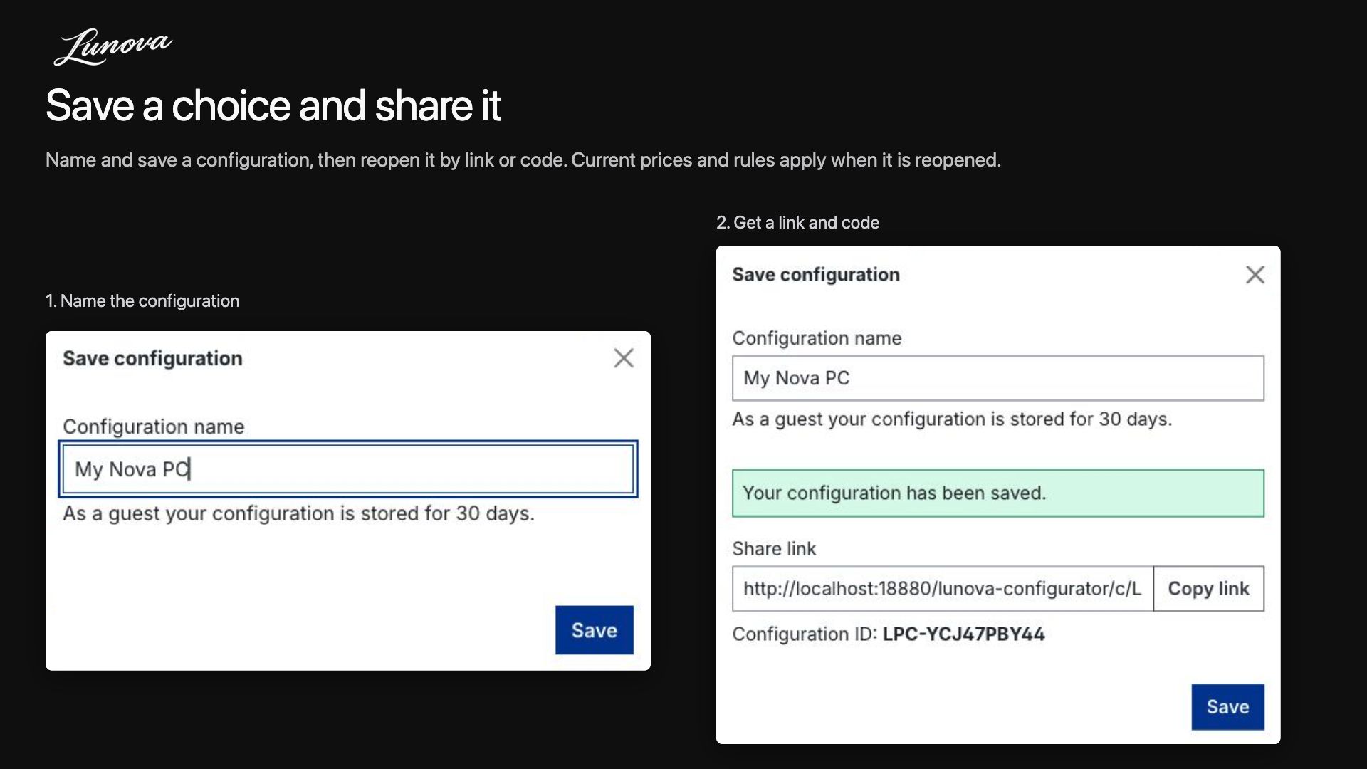 LunovaProductConfigurator
