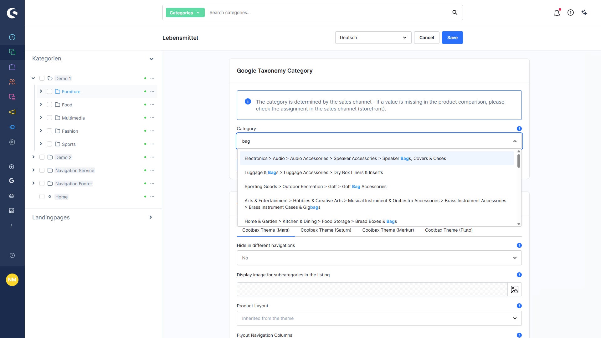 CbaxModulGoogleTaxonomie