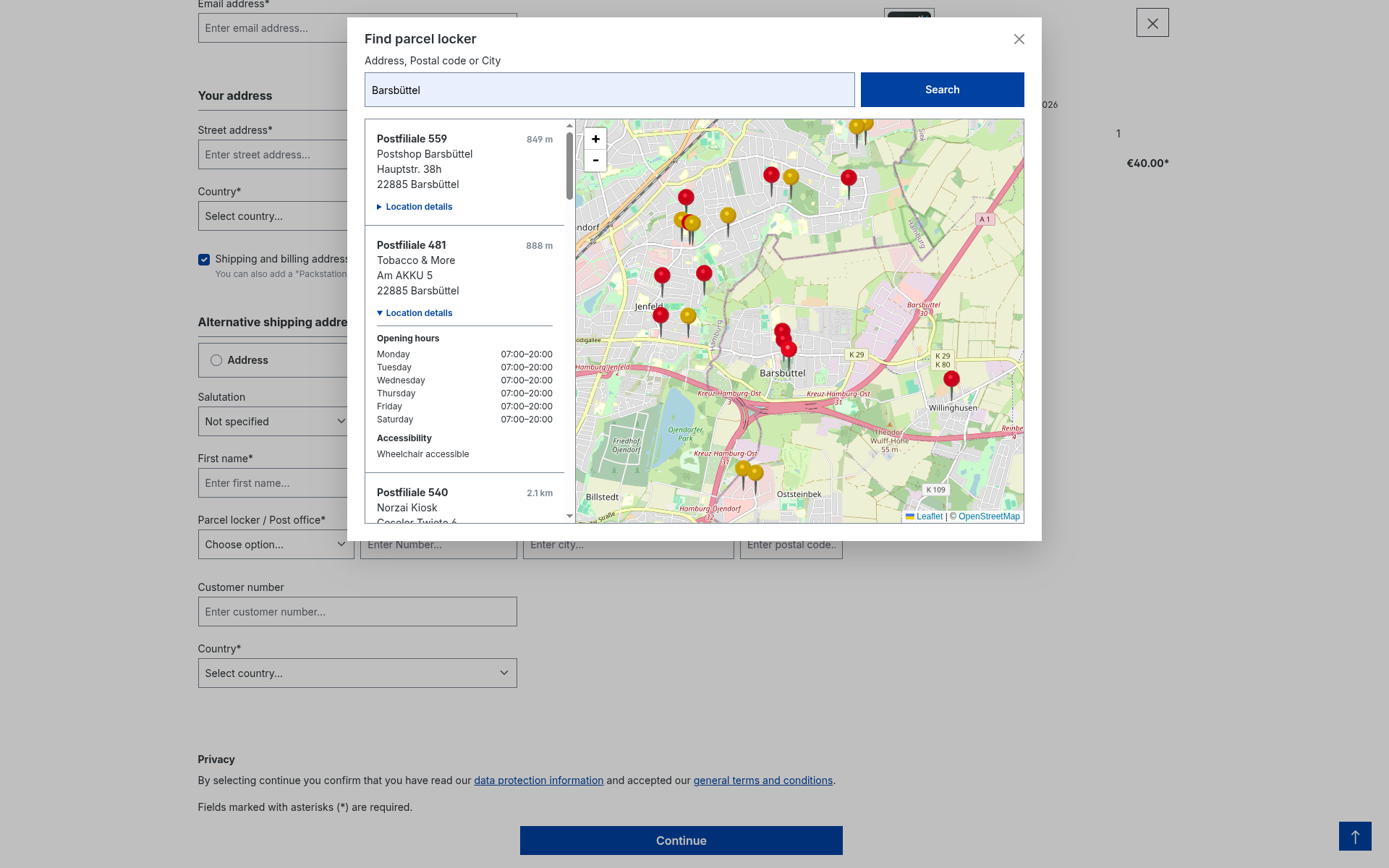TidDHLLocationSearch