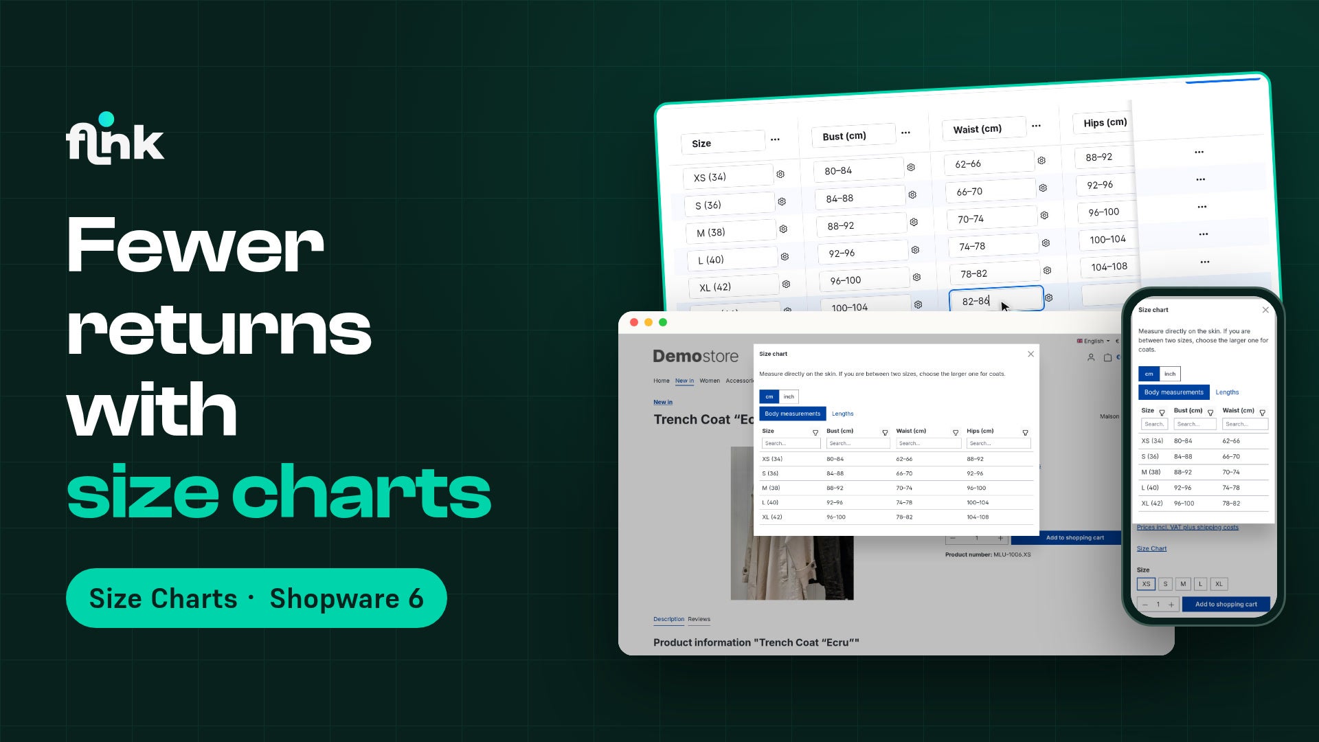 FlinkSizeCharts