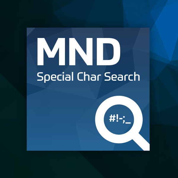 MndSpecialCharSearch