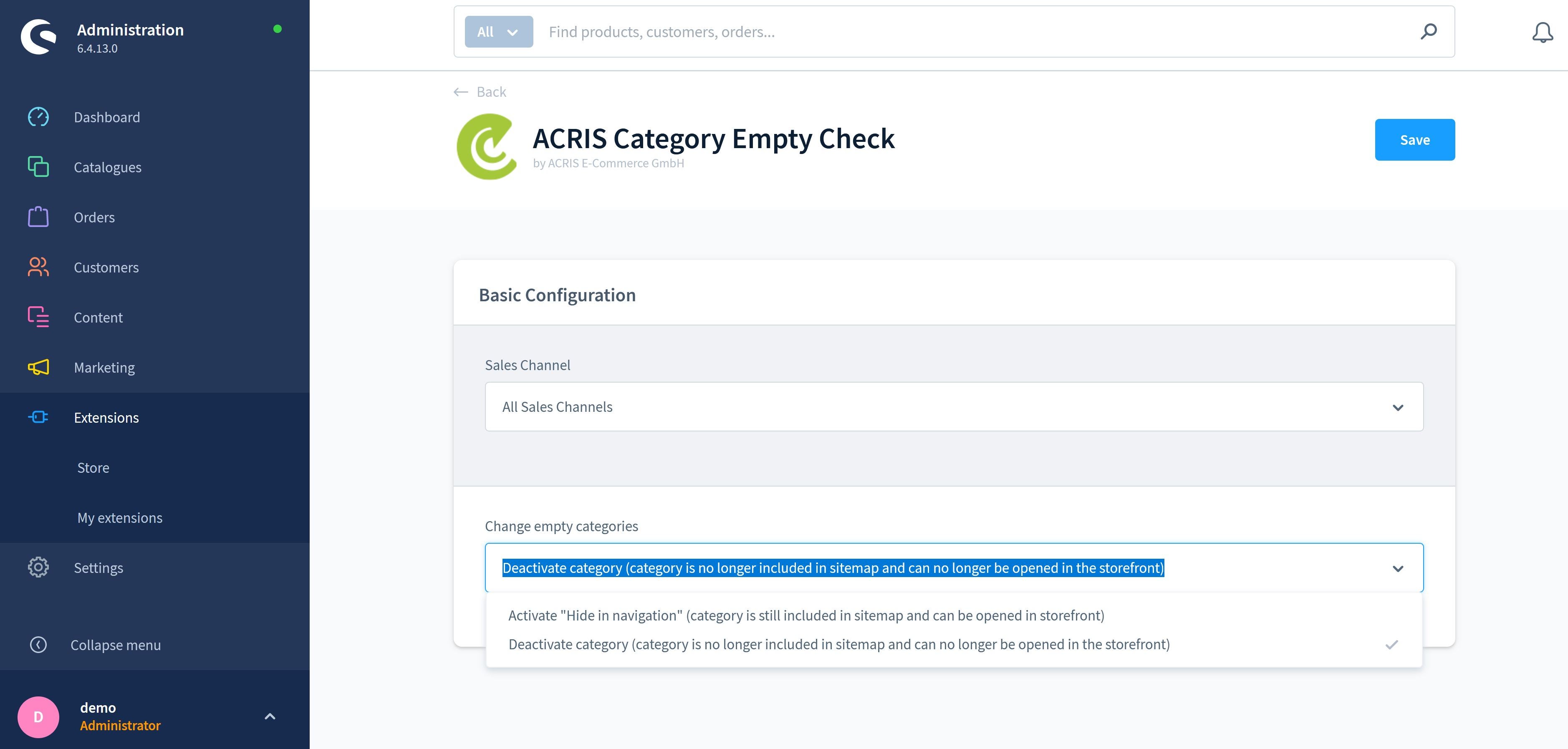 AcrisCategoryEmptyCheckCS