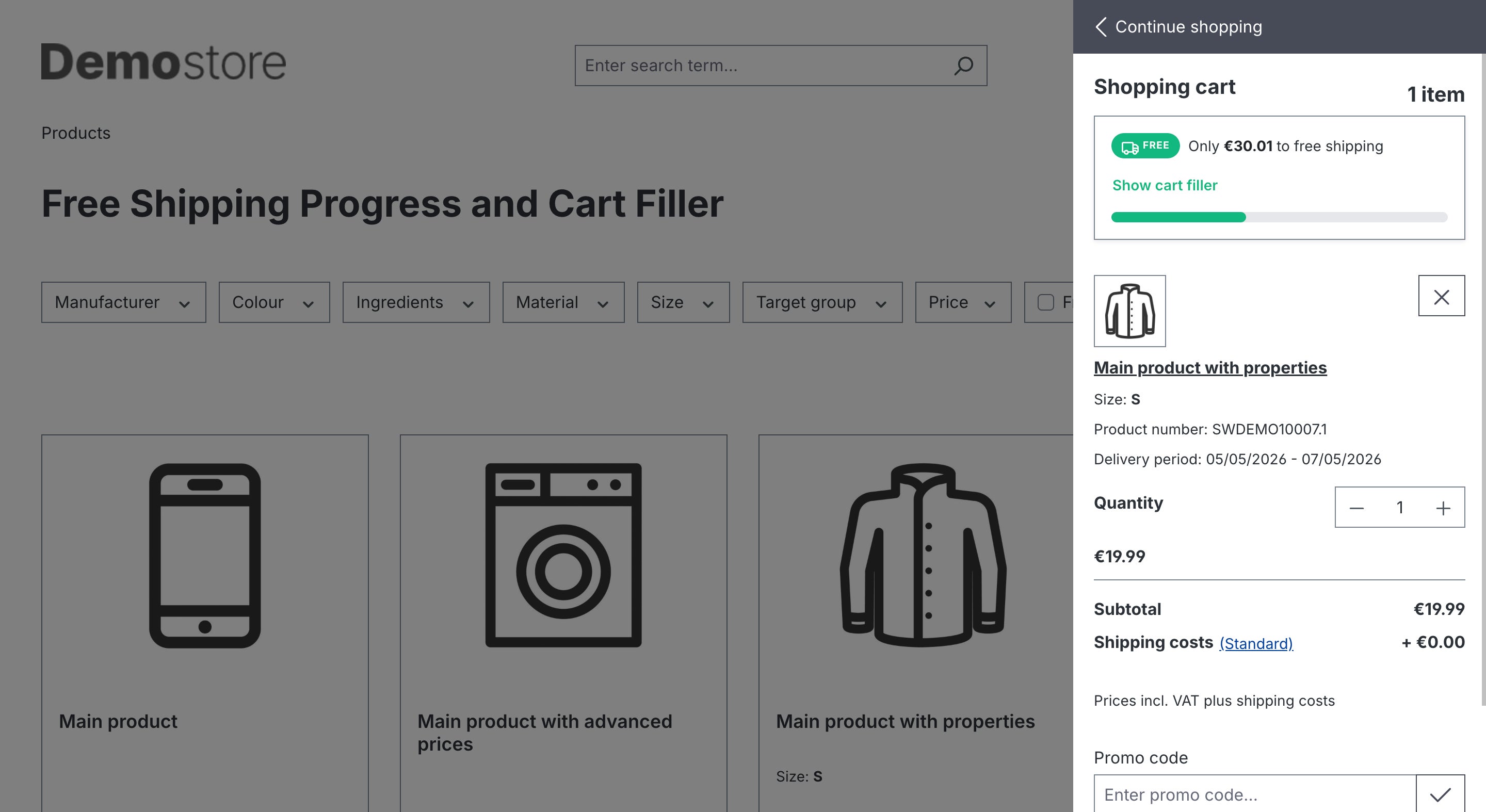 ShopStudioFreeShippingProgressAndCartFiller