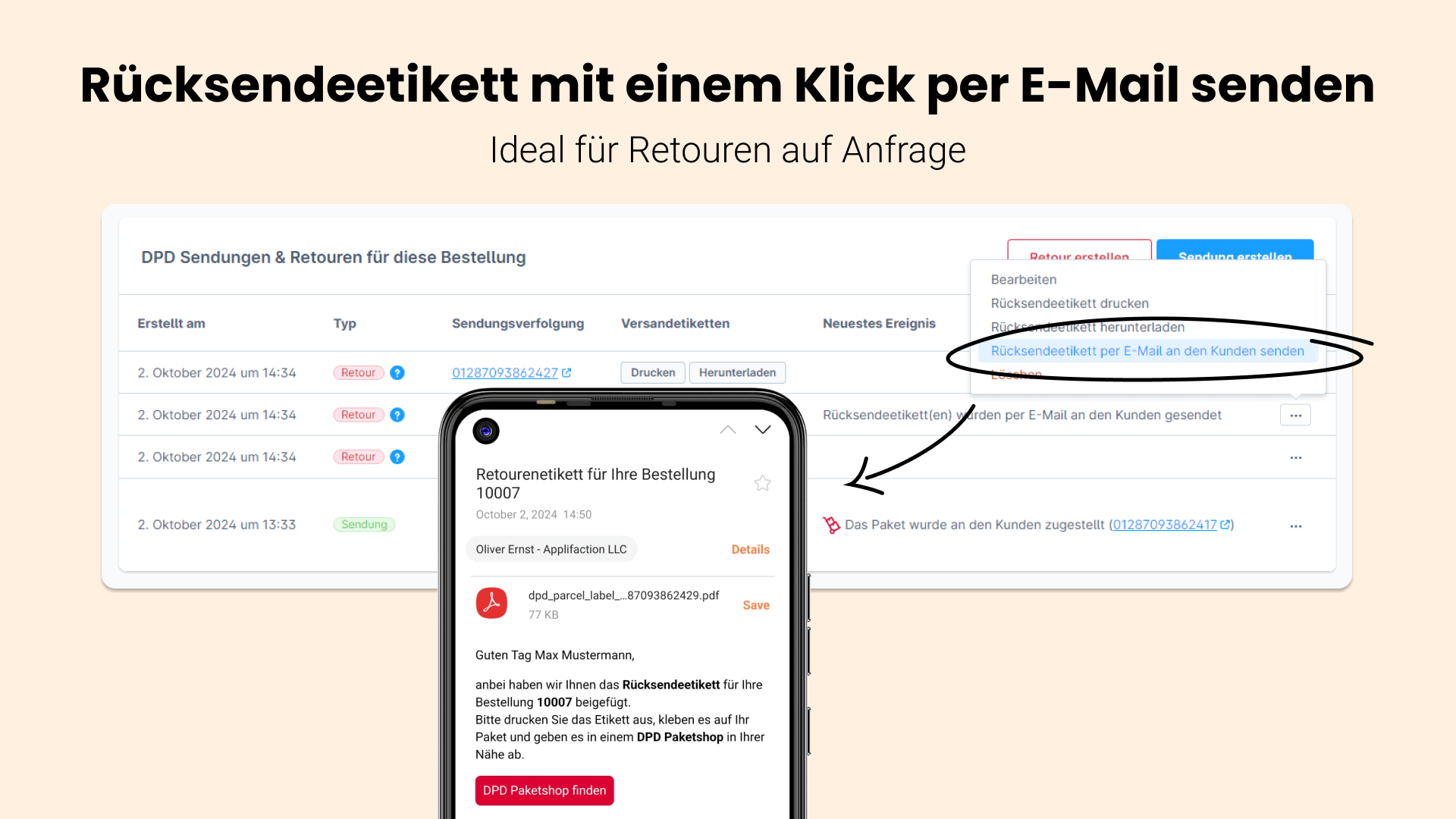 ApplifactionDpdShipping