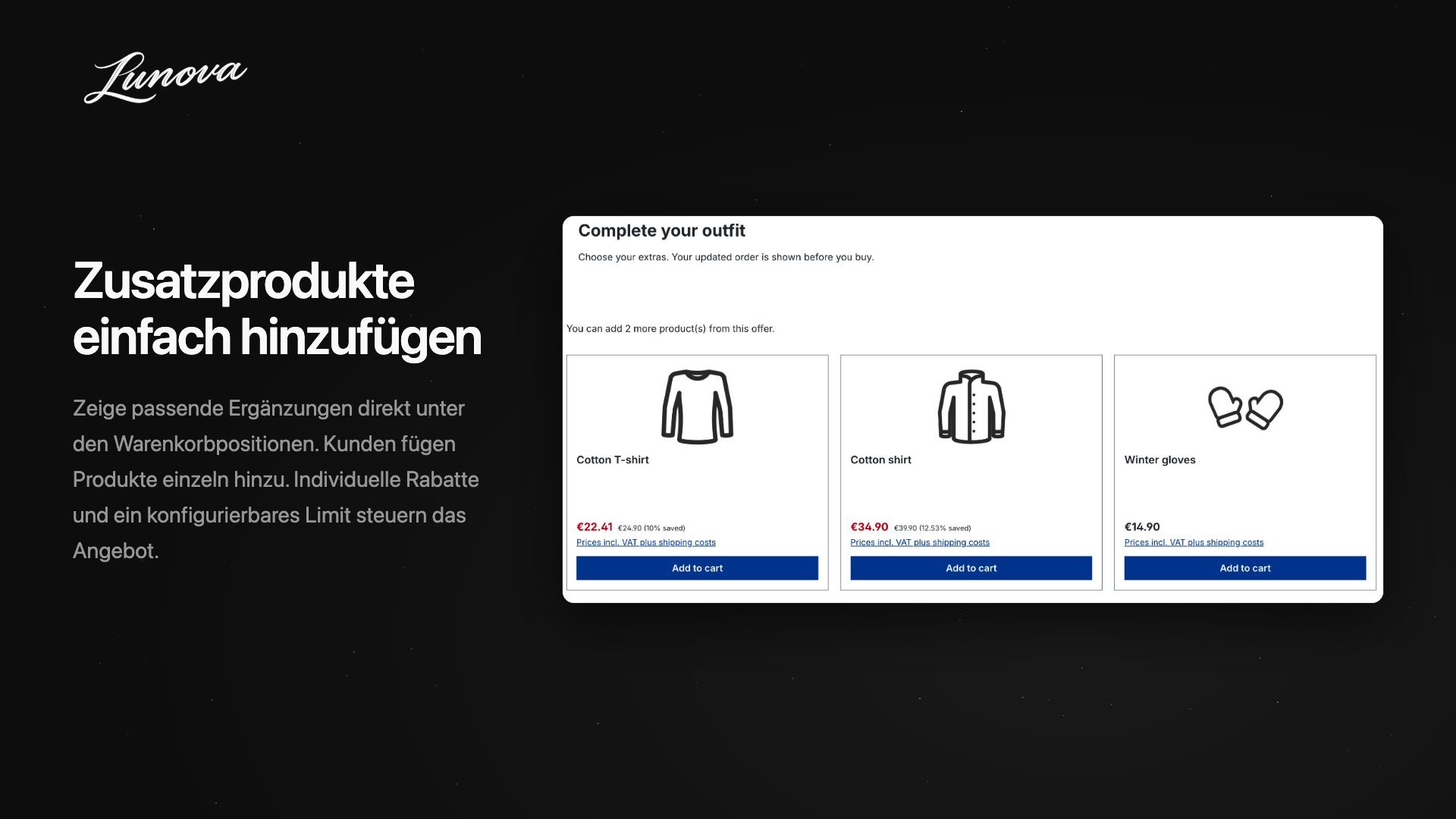 LunovaCheckoutCrossSelling