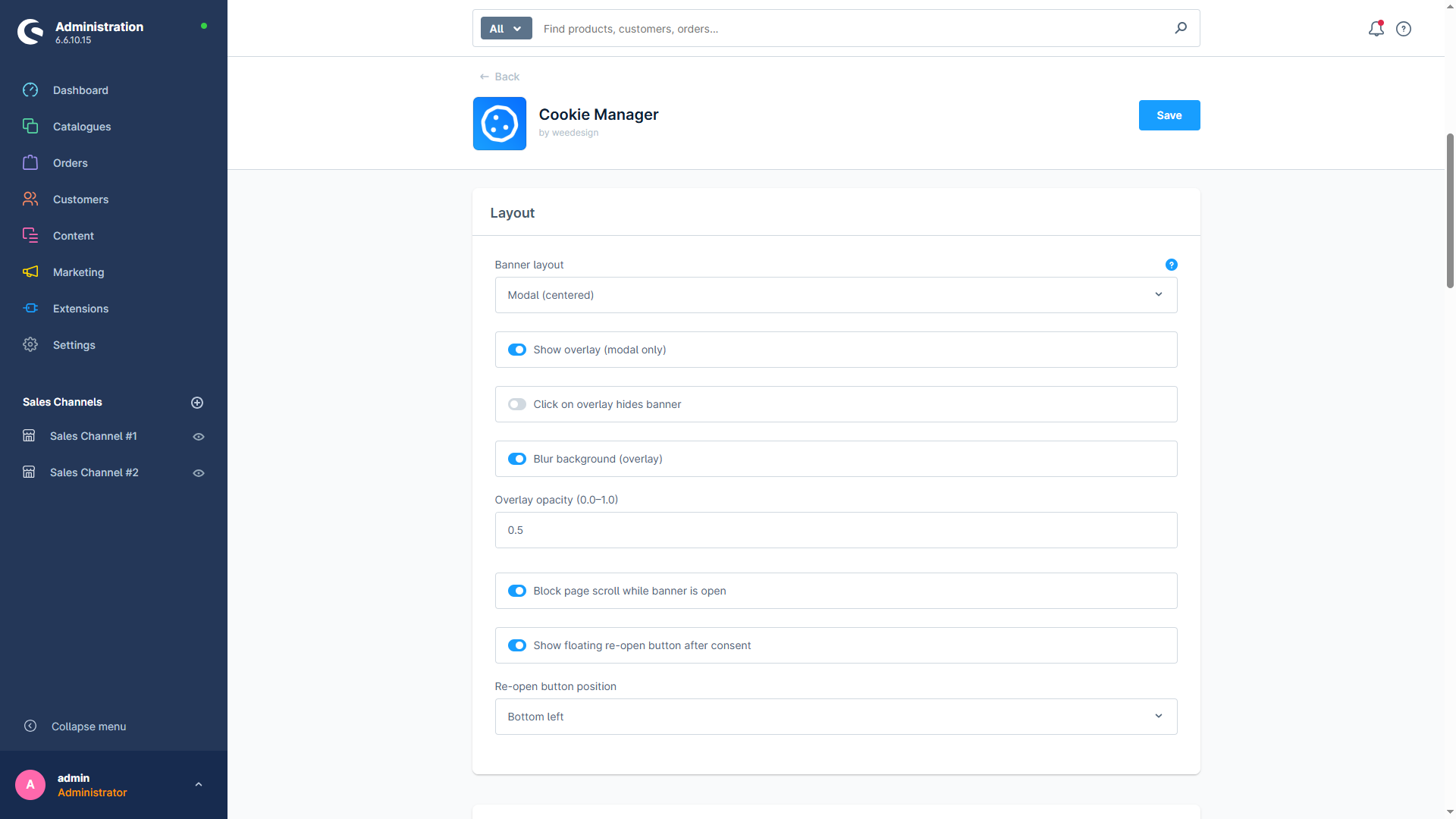 WeedesignCookieManager