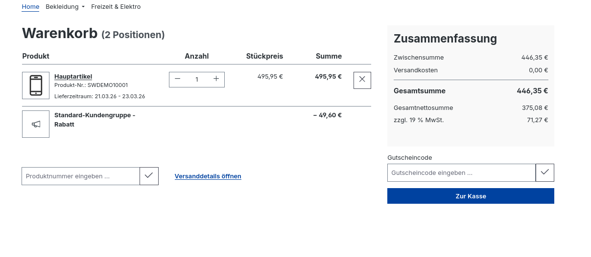 WebLaCustomerSpecificDiscounts