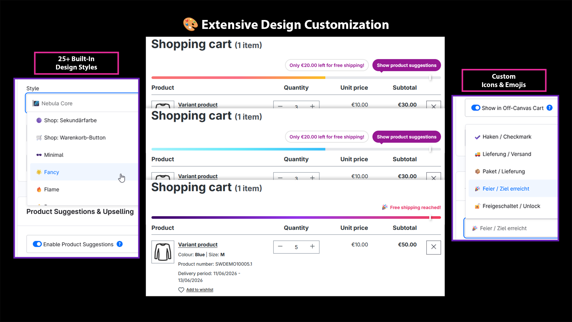 HexanoirFreeShippingProgressBar