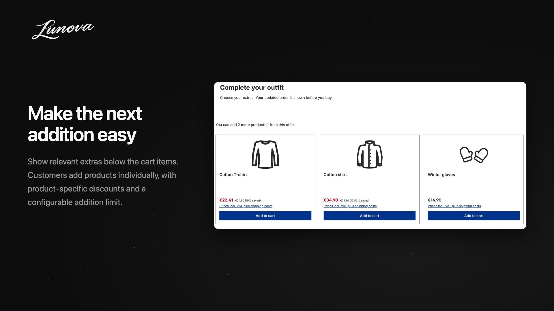 LunovaCheckoutCrossSelling