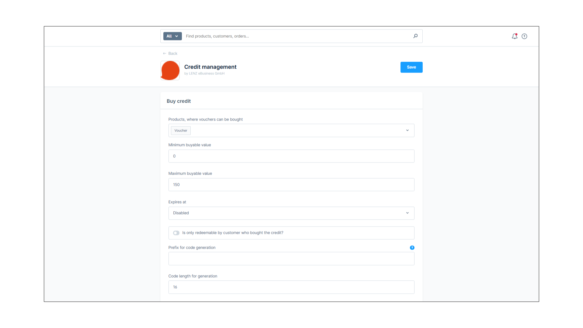LenzPlatformCreditManagement