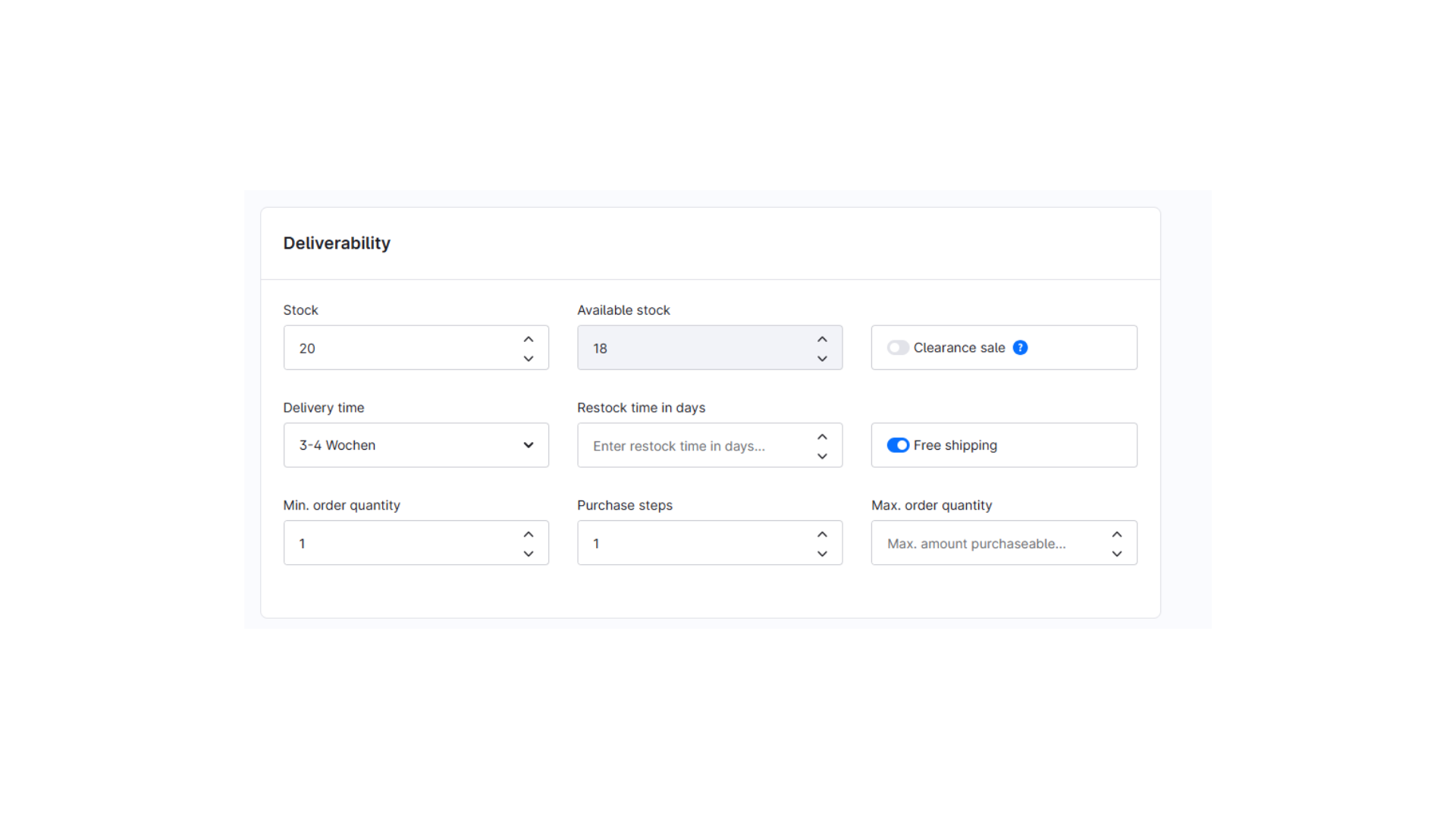 DigaAvailableStockManagement