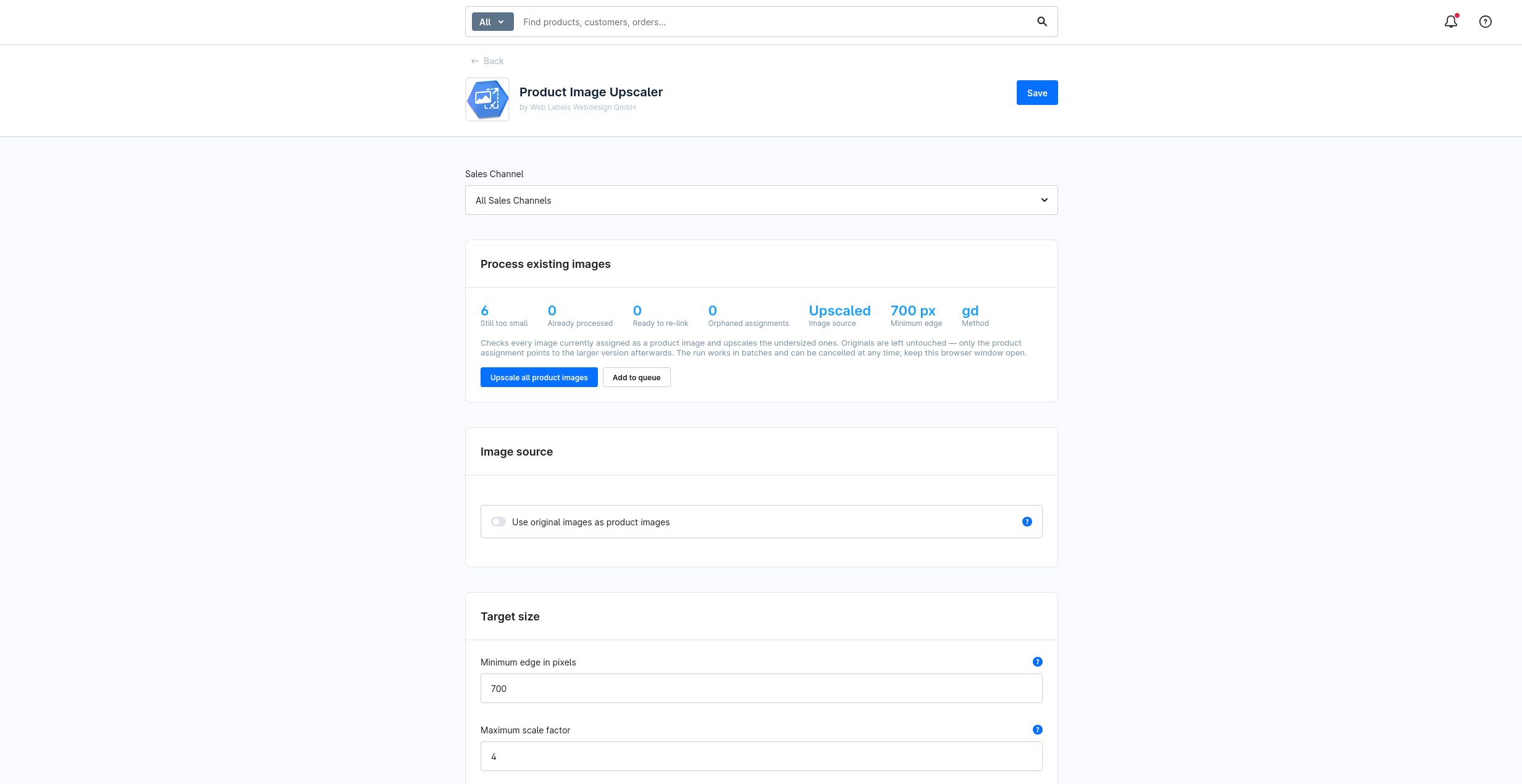 WeblaImageUpscaler