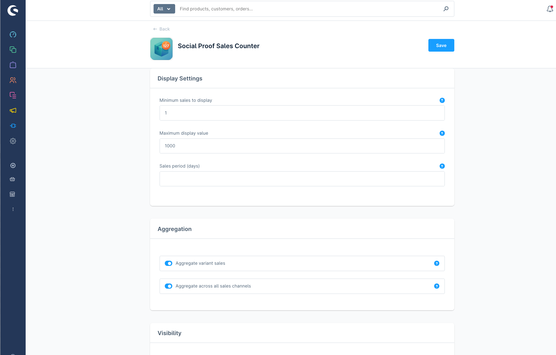 SigmaSocialProofSalesCounter