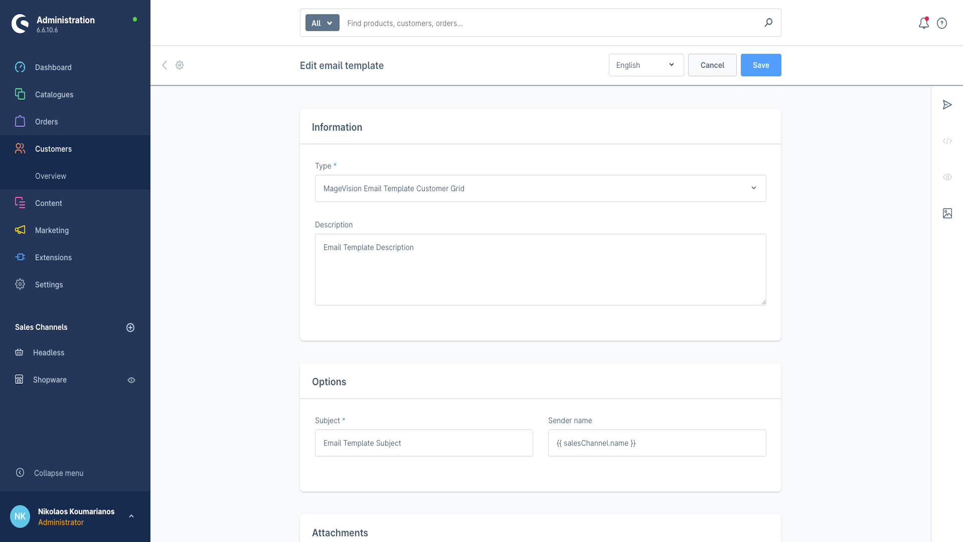 MageVisionEmailCustomers