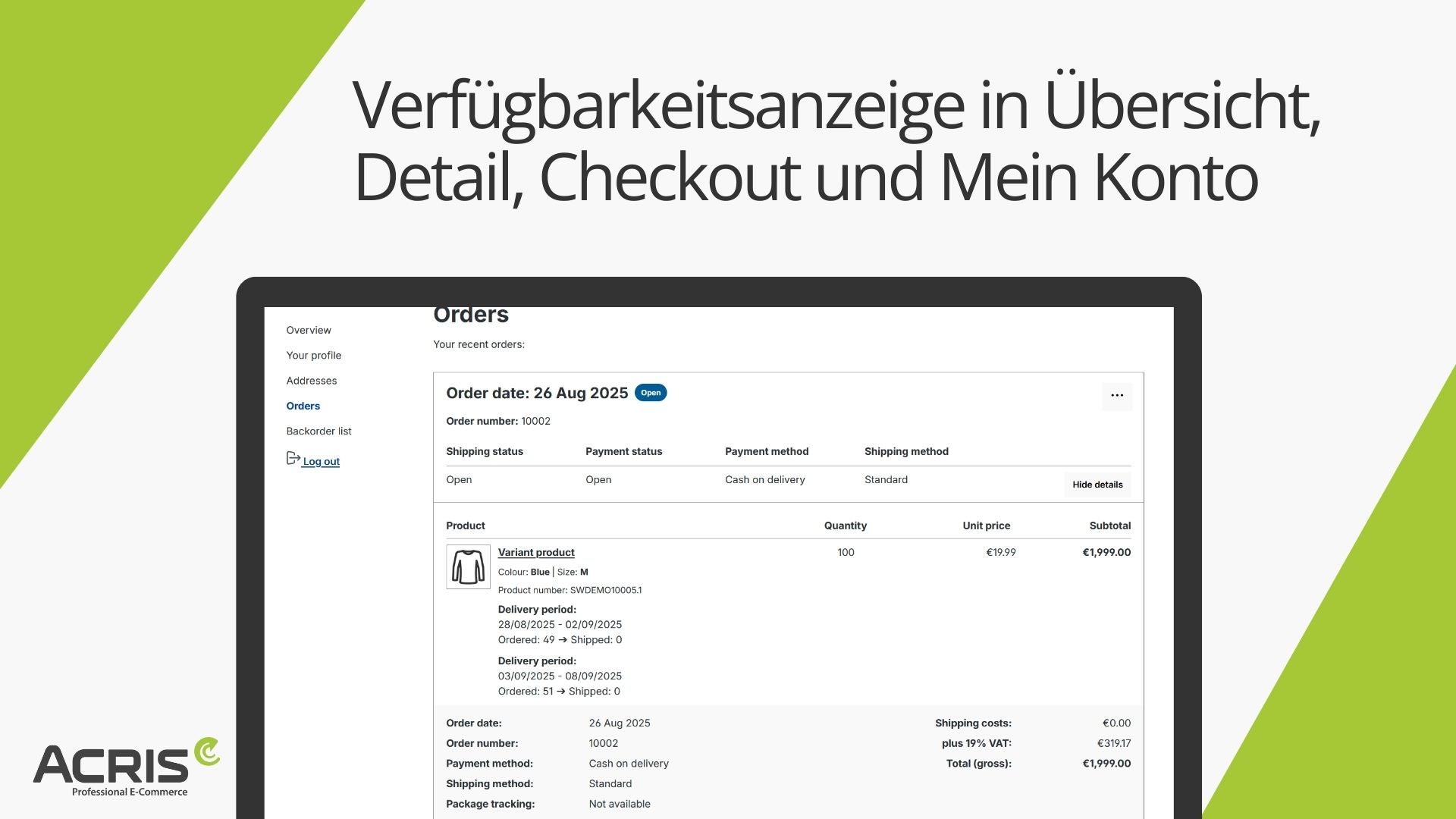 AcrisDeliveryTimeCS