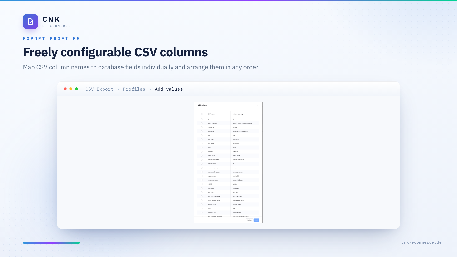 CnkPlatformCustomerCsvExport