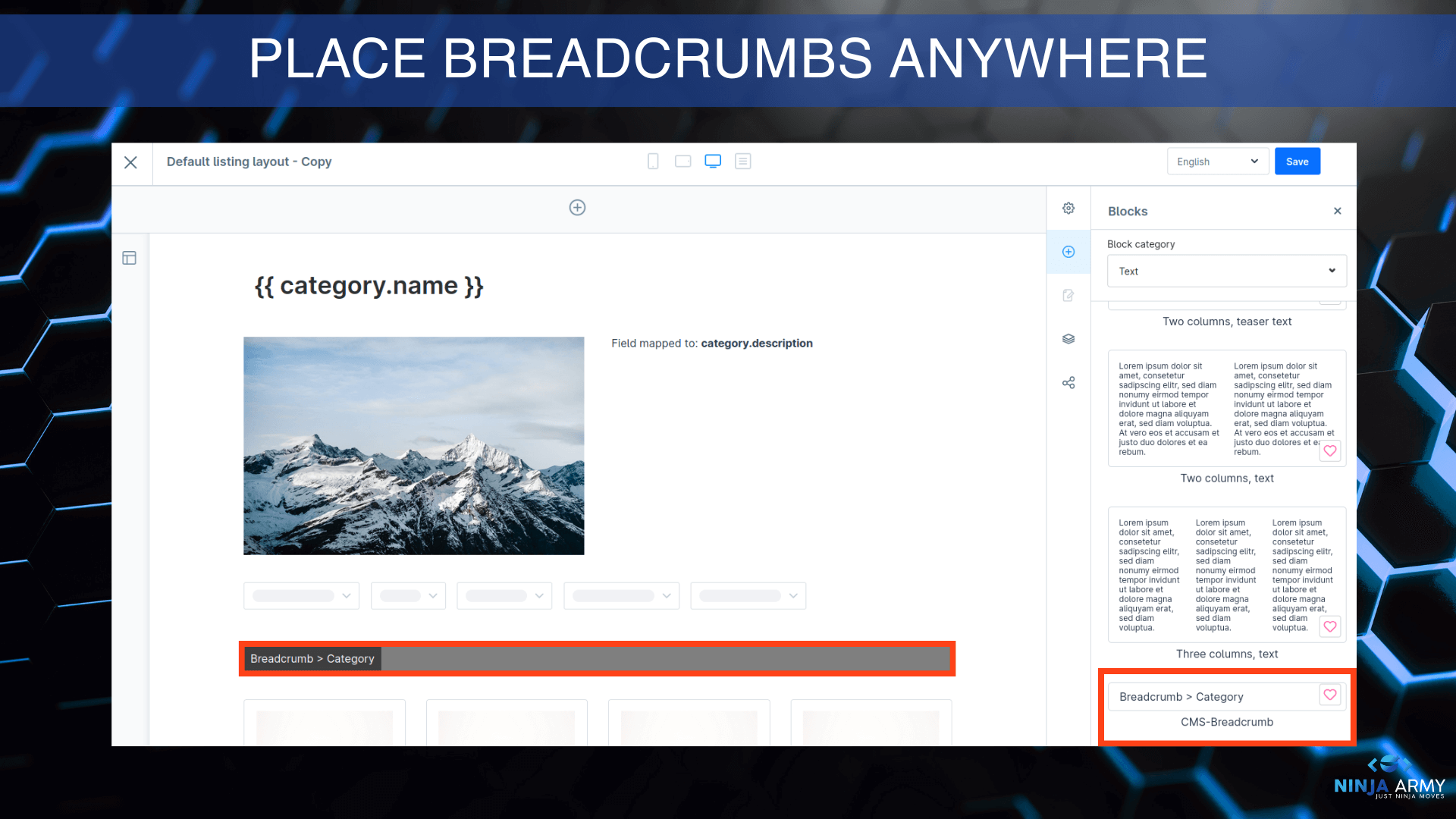 NINJACmsBreadcrumbs