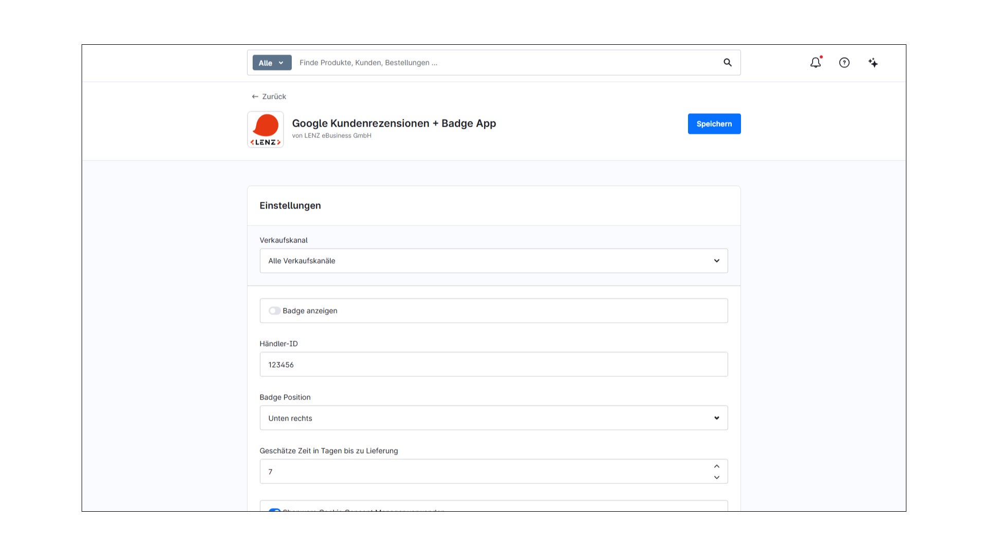 LenzPlatformAppGoogleCustomerReviews
