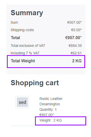 BrandCrockTotalWeightInCart