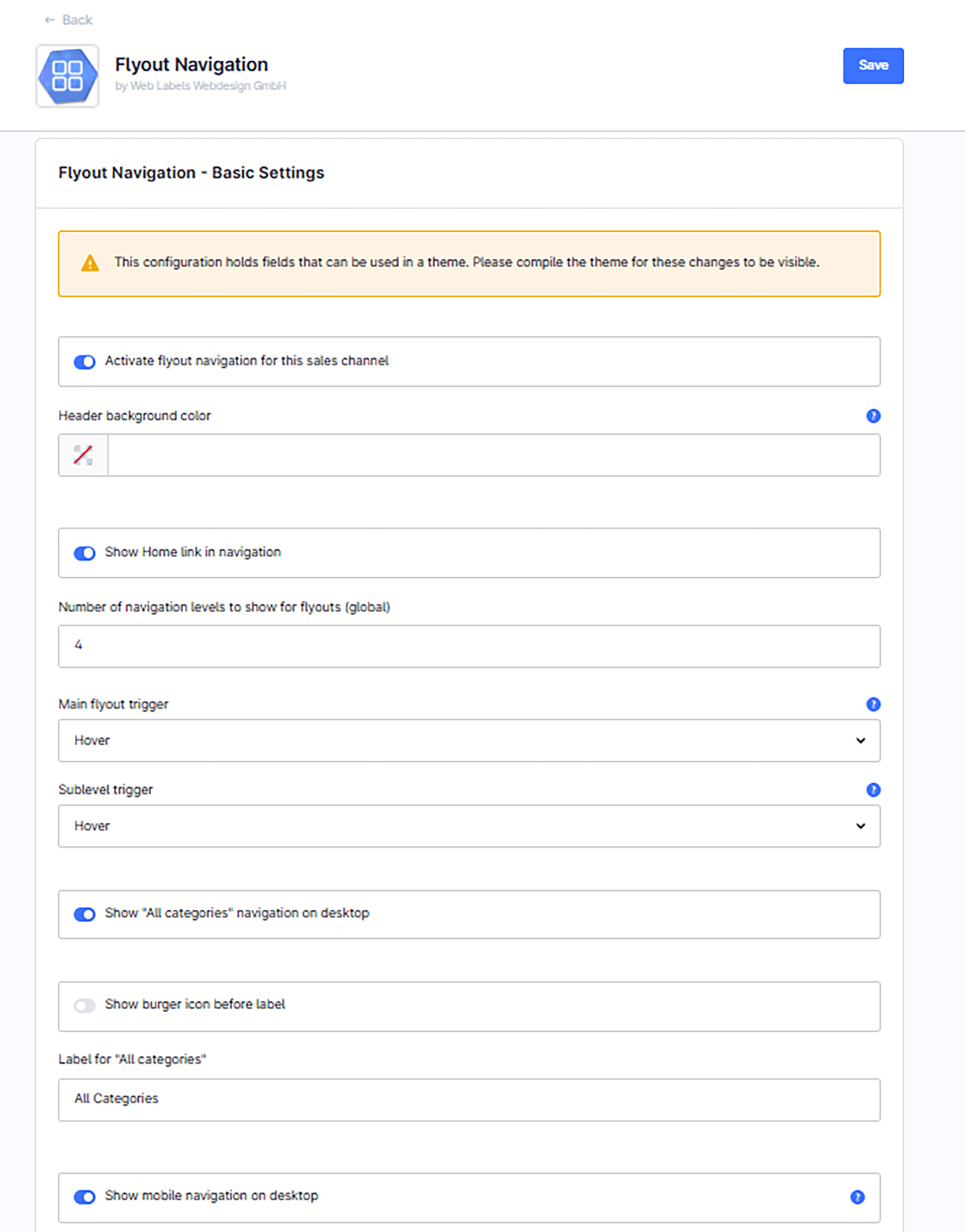 WebLa_FlyoutNavigation