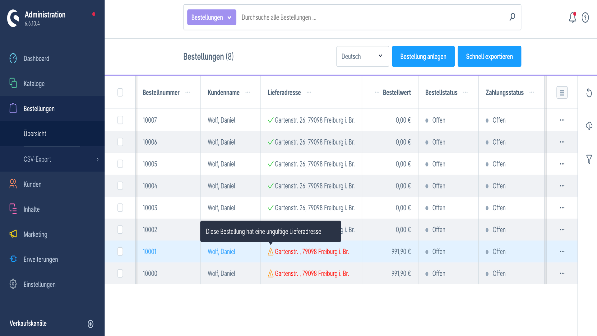 NeonAddressValidation