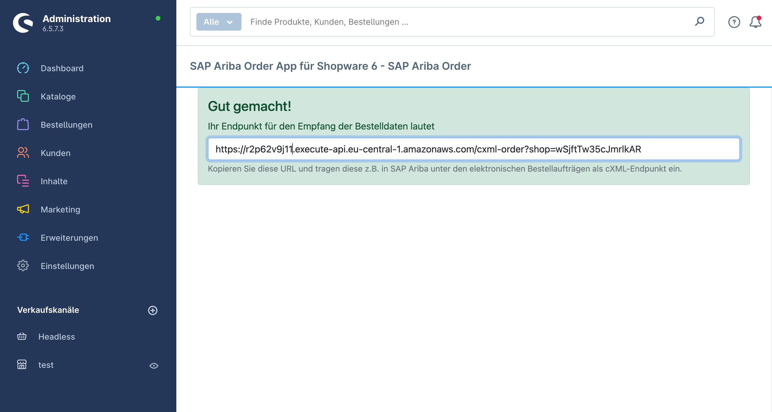 OrcaAribaOrderCloud