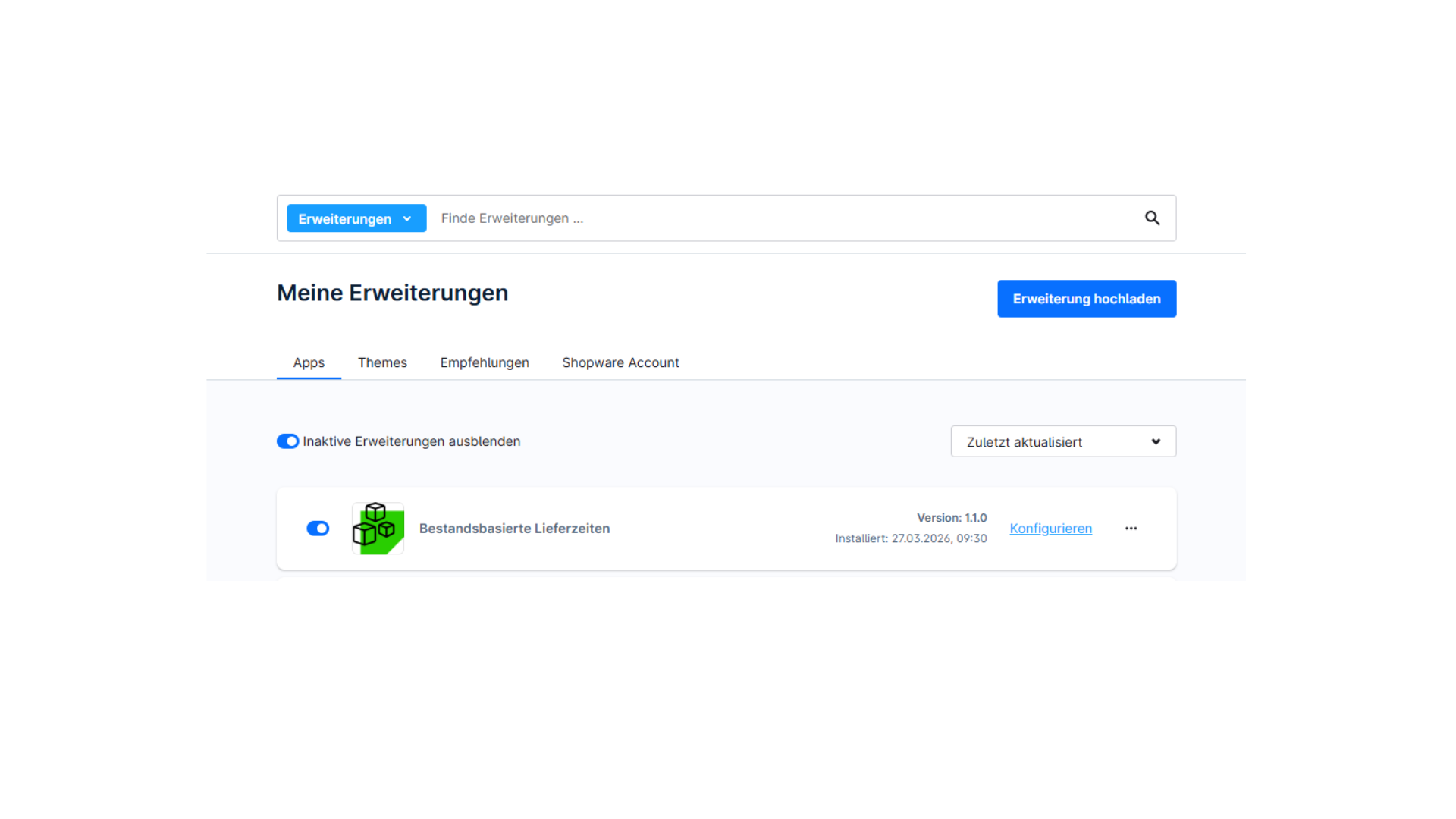 DigaStockBasedDeliveryTimes