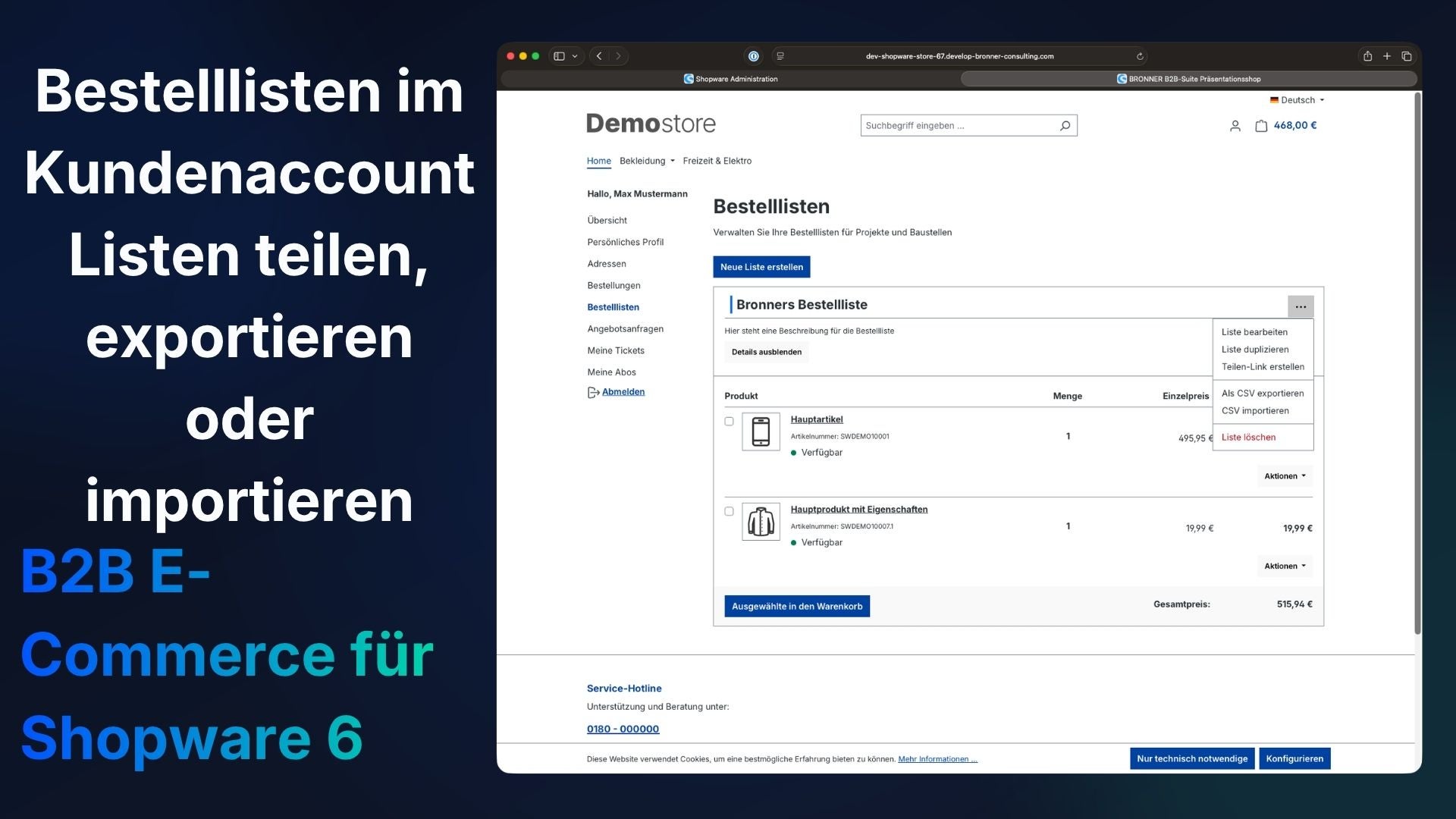 BronnOrderList