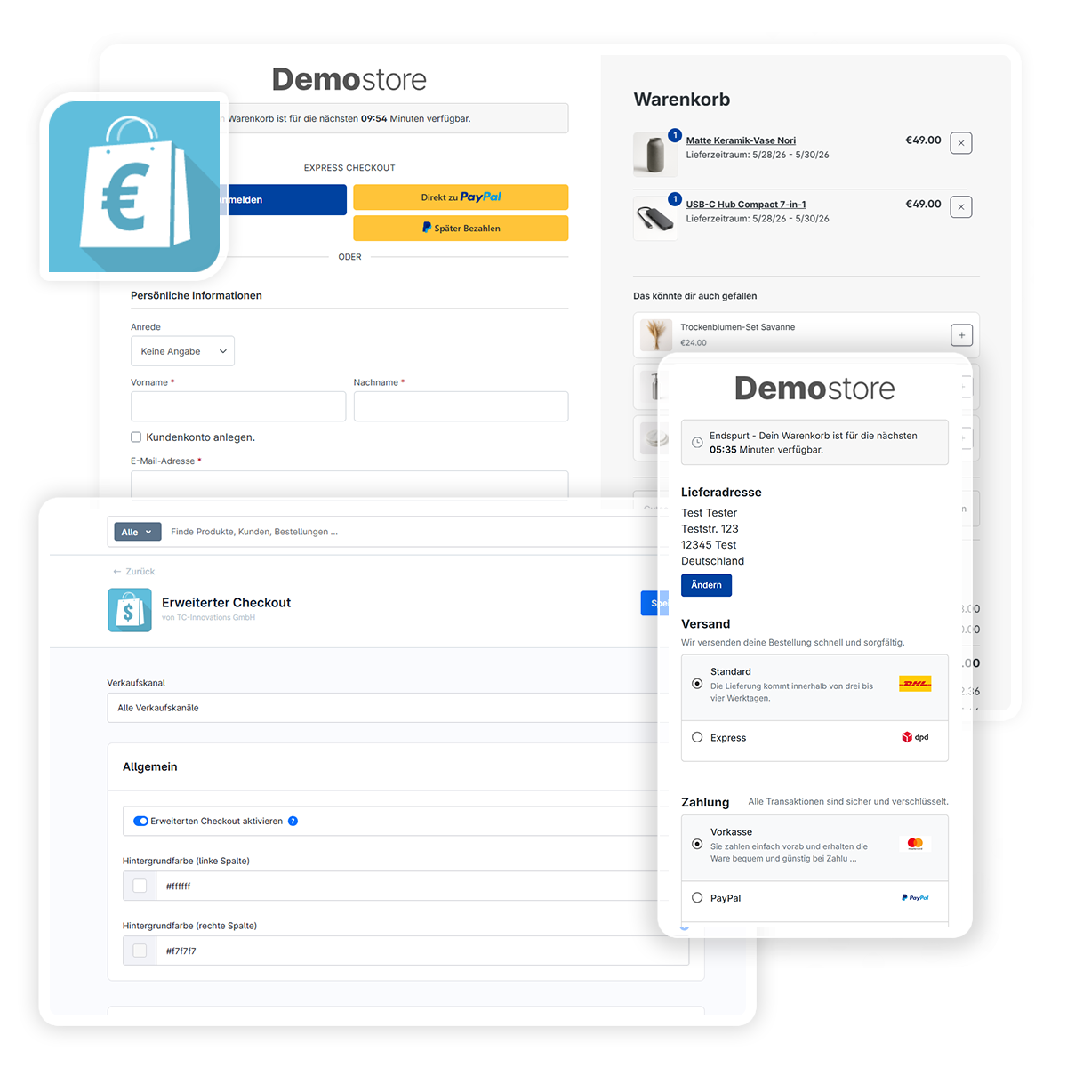 Advanced Checkout - optimierter Checkout und Warenkorb