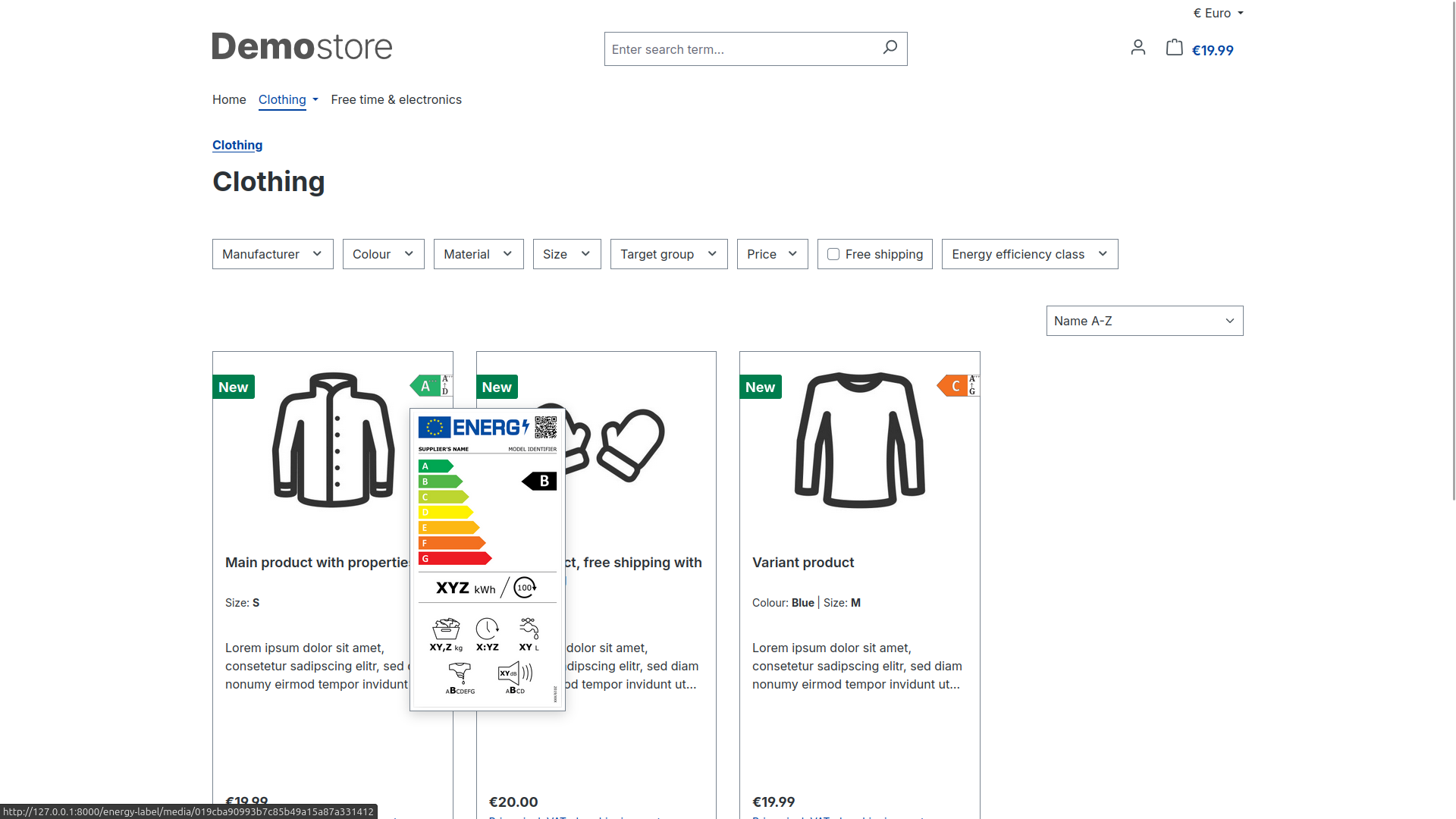 PolinetEnergyLabelAndProductDataSheets