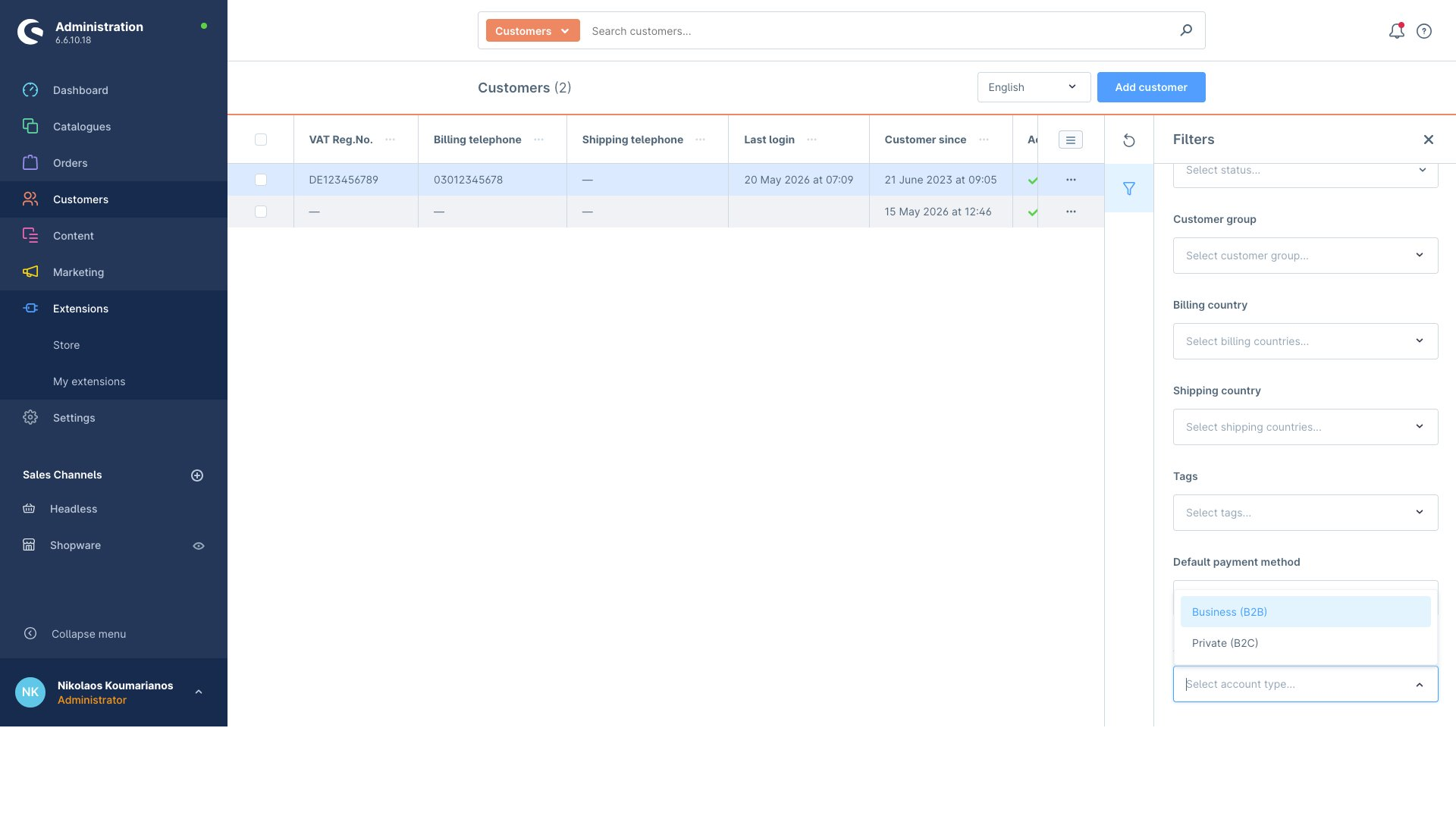MageVisionAdminCustomerGridPro