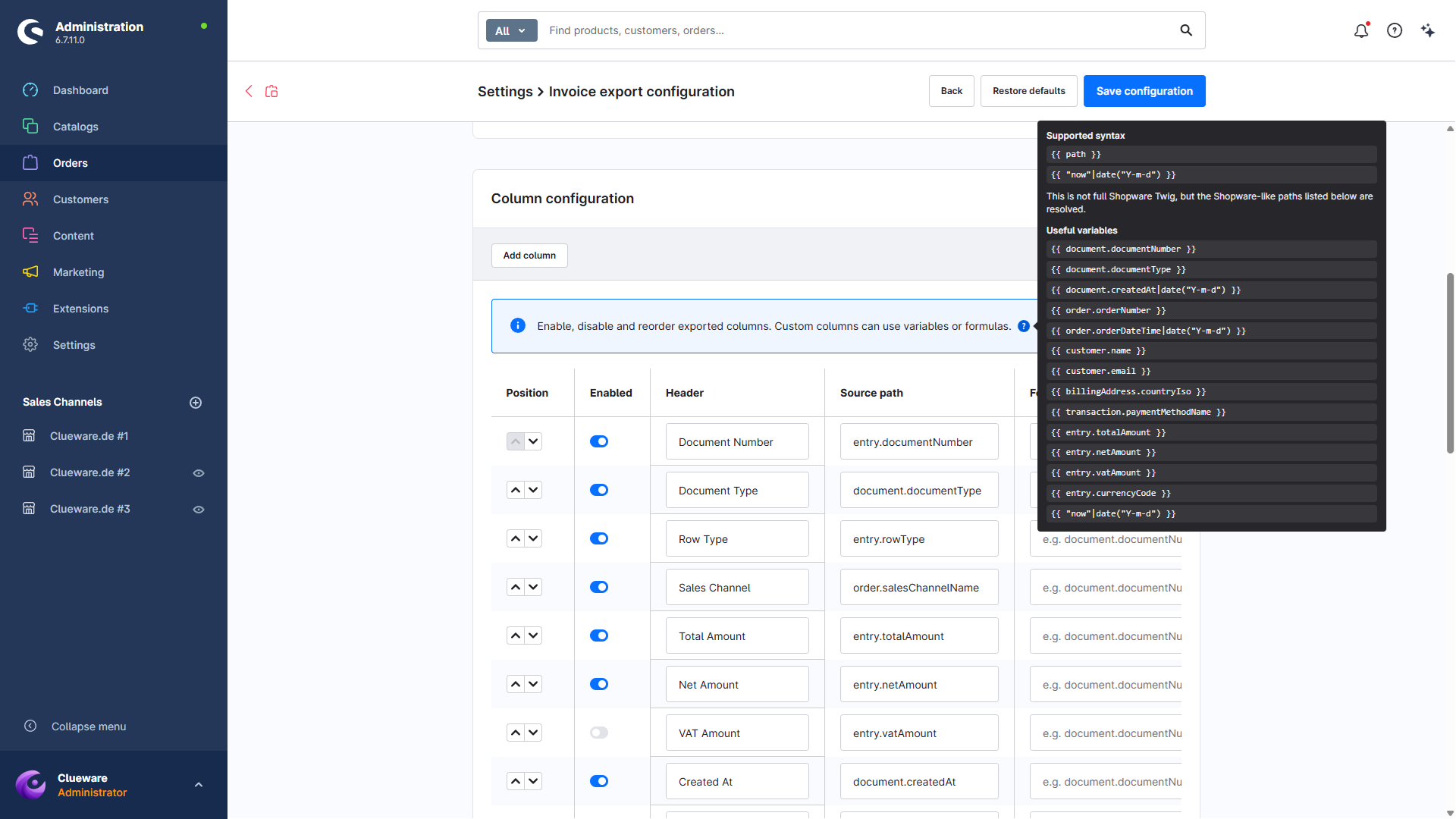CluewareInvoiceManager