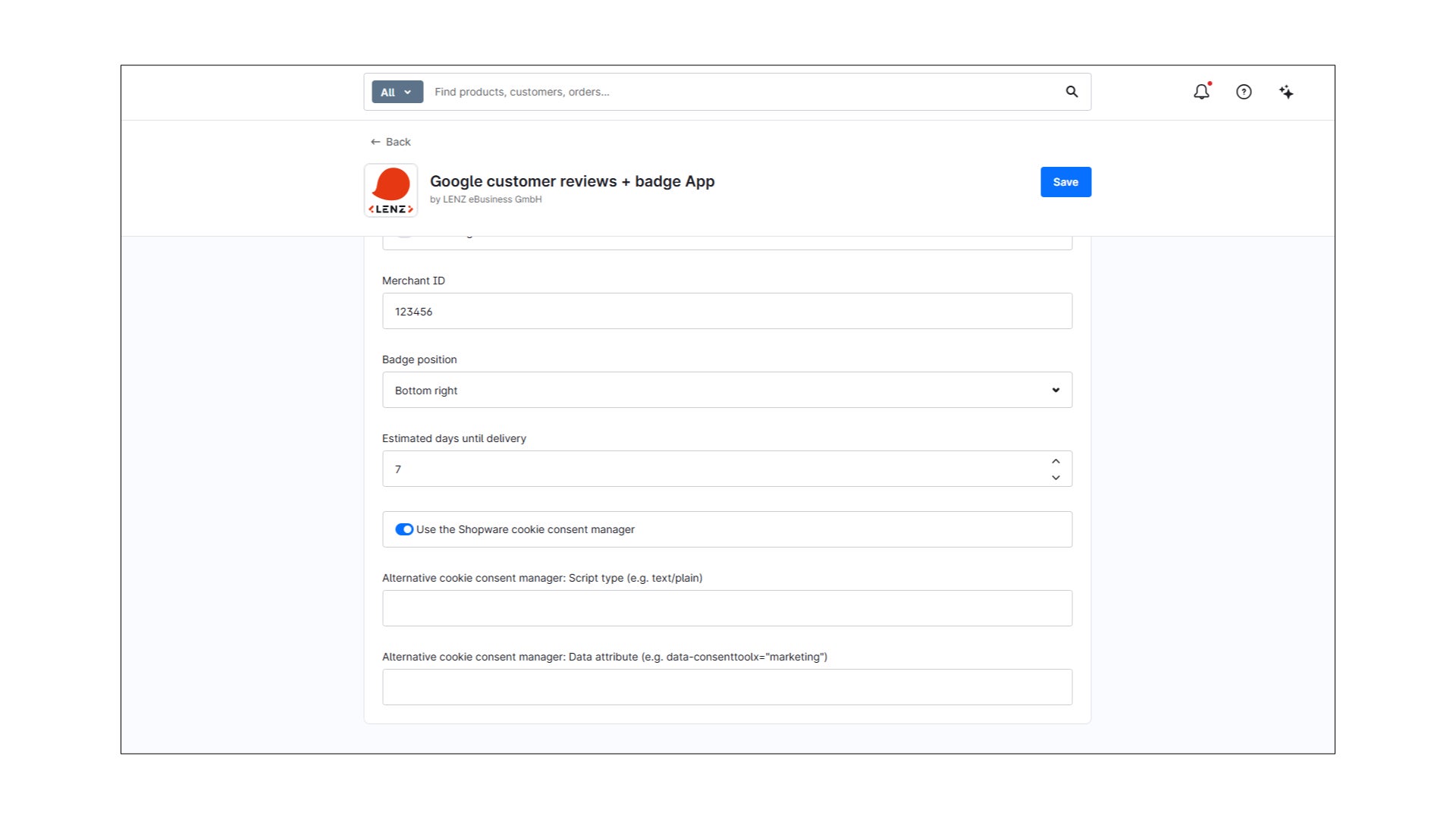 LenzPlatformAppGoogleCustomerReviews