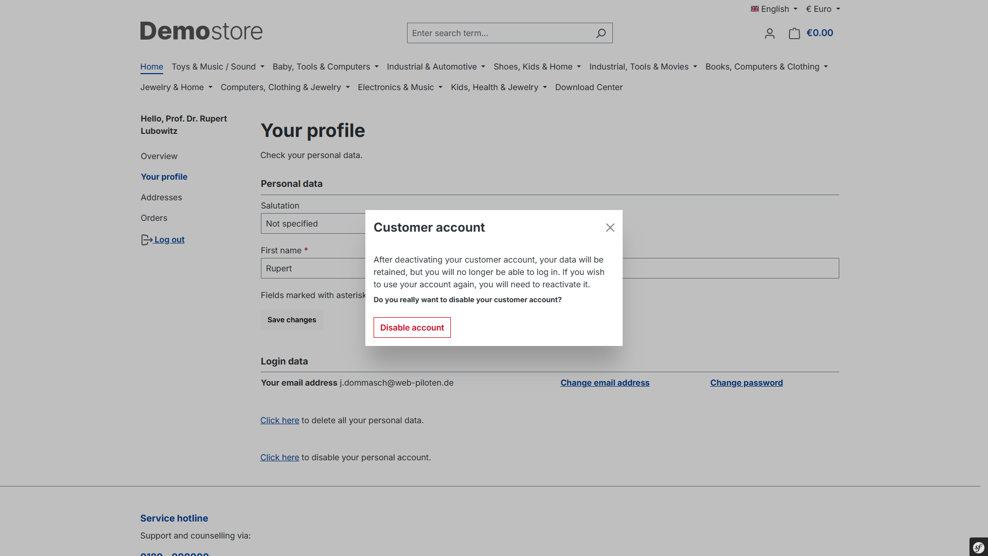 Spno6RemoveCustomerAccount